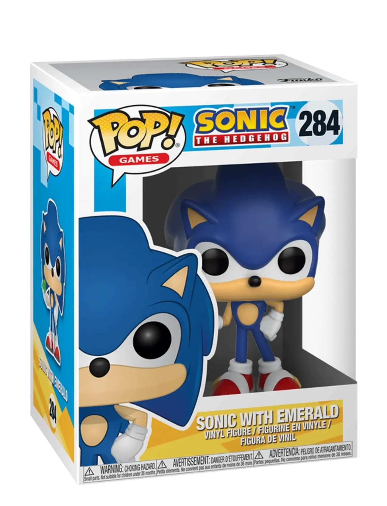 Funko Funko POP VINYL Sonic Sonic w/ Emerald - Legetøj 3-5 år - MULTI COLOUR / blue