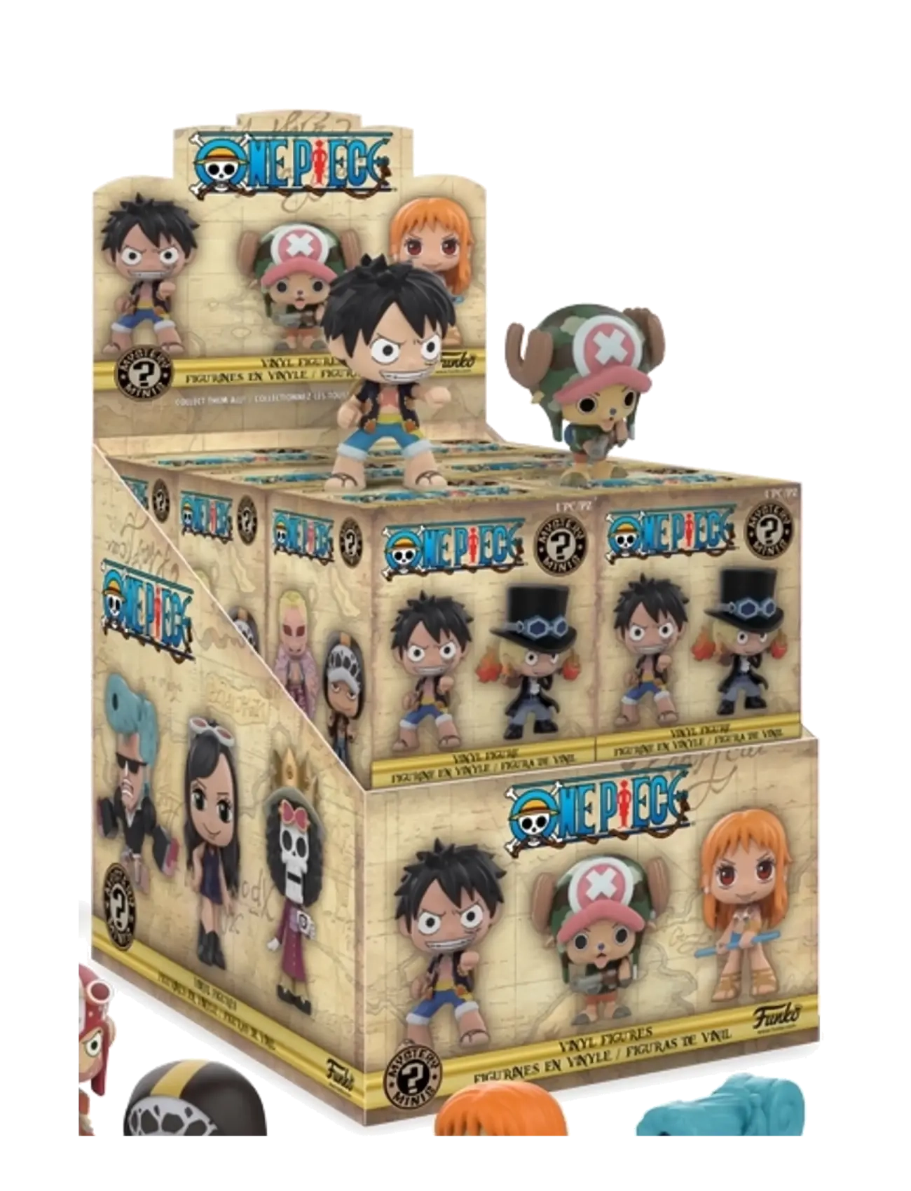 Funko Funko Mystery Minis One Piece CDU - Legetøj - MULTI COLOUR / multi