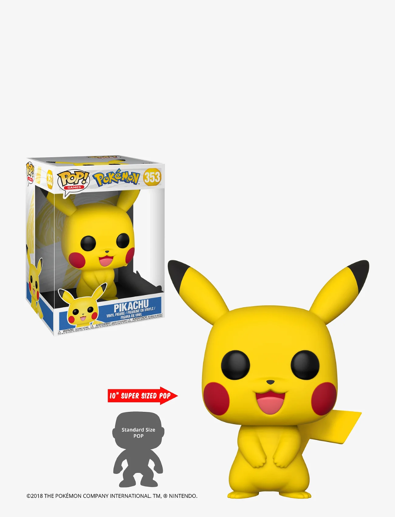 Funko - Funko! POP 10" Pokemon S1 Pikachu - elokuvat ja tarinahahmot - multi colour - 0