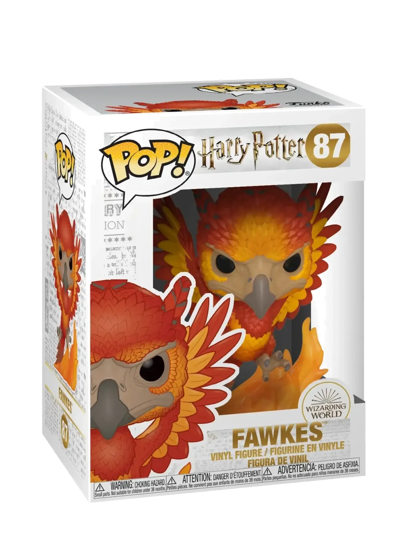 Funko Pop Vinyl Hp Fawkes, Movies & Fairy Tale Characters, Rød, Str: ONE SIZE