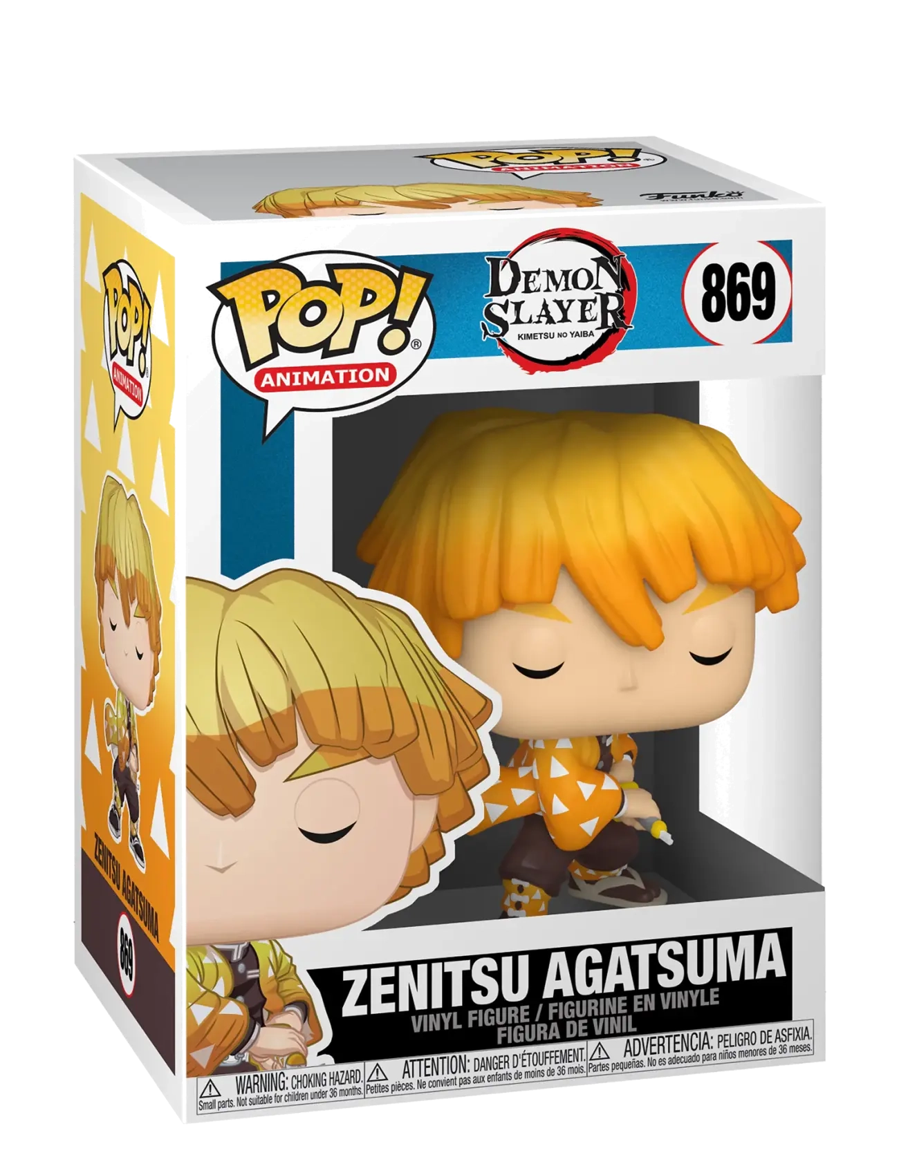 Funko Pop Vinyl Demon Slayer Zenitsu Agatsuma, Børn, Action Figures, Multi/mønstret, Str: ONE SIZE