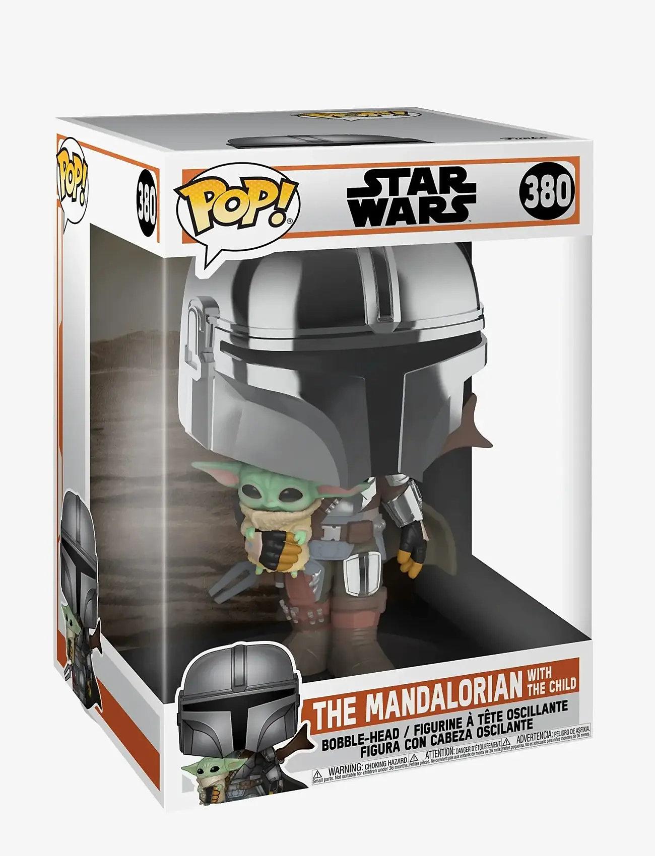 Funko - Funko POP 10" SW Mandalorian Mand. W/Chrome - film- & eventyrsfigurer - multi colour - 0