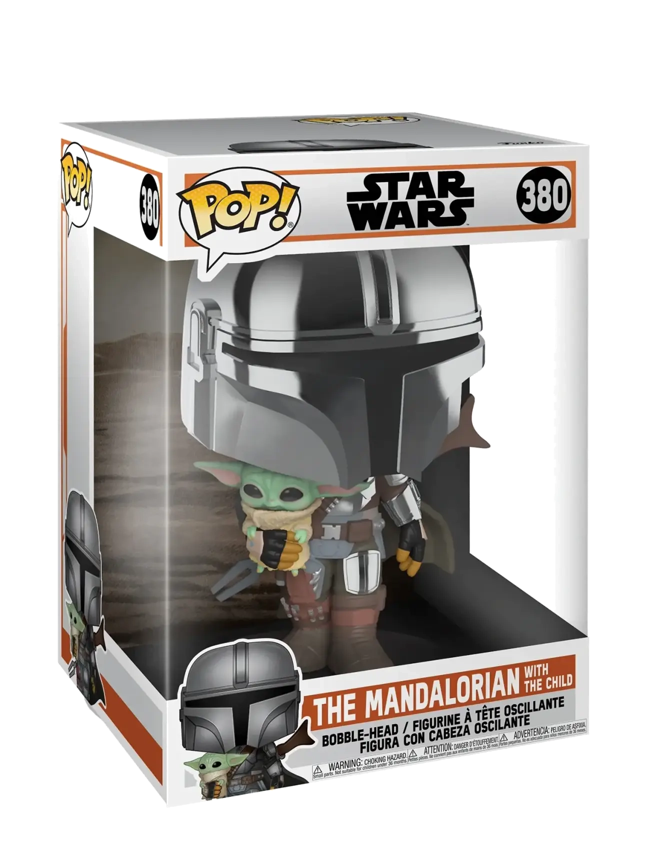 Funko Funko POP 10" SW Mandalorian Mand. W/Chrome - Leksakssets & Figurer - MULTI COLOUR / silver