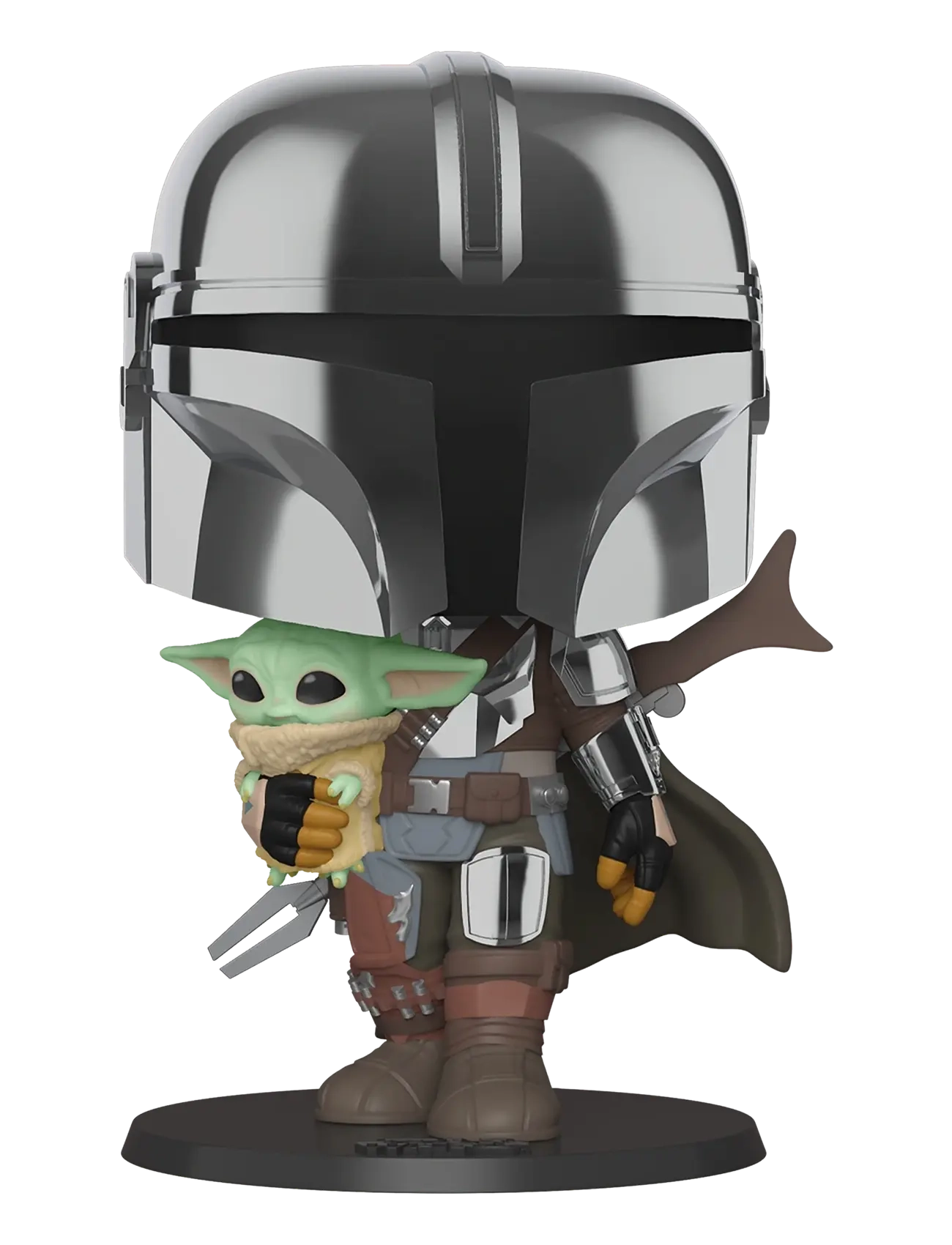 Funko - Funko POP 10" SW Mandalorian Mand. W/Chrome - film & sagofigurer - multi colour - 1