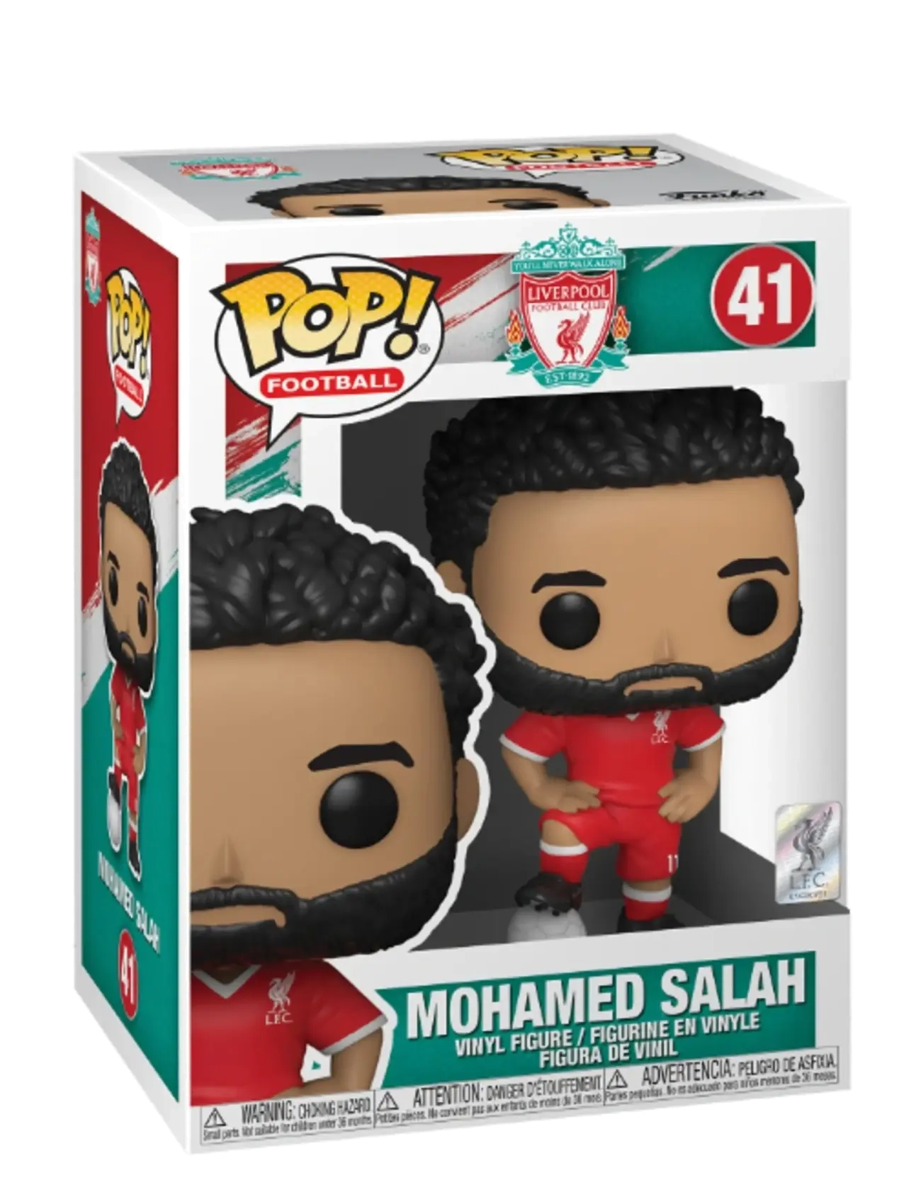 Funko Funko POP Vinyl LFC Mohamed Salah - Legetøj - MULTI COLOUR / red