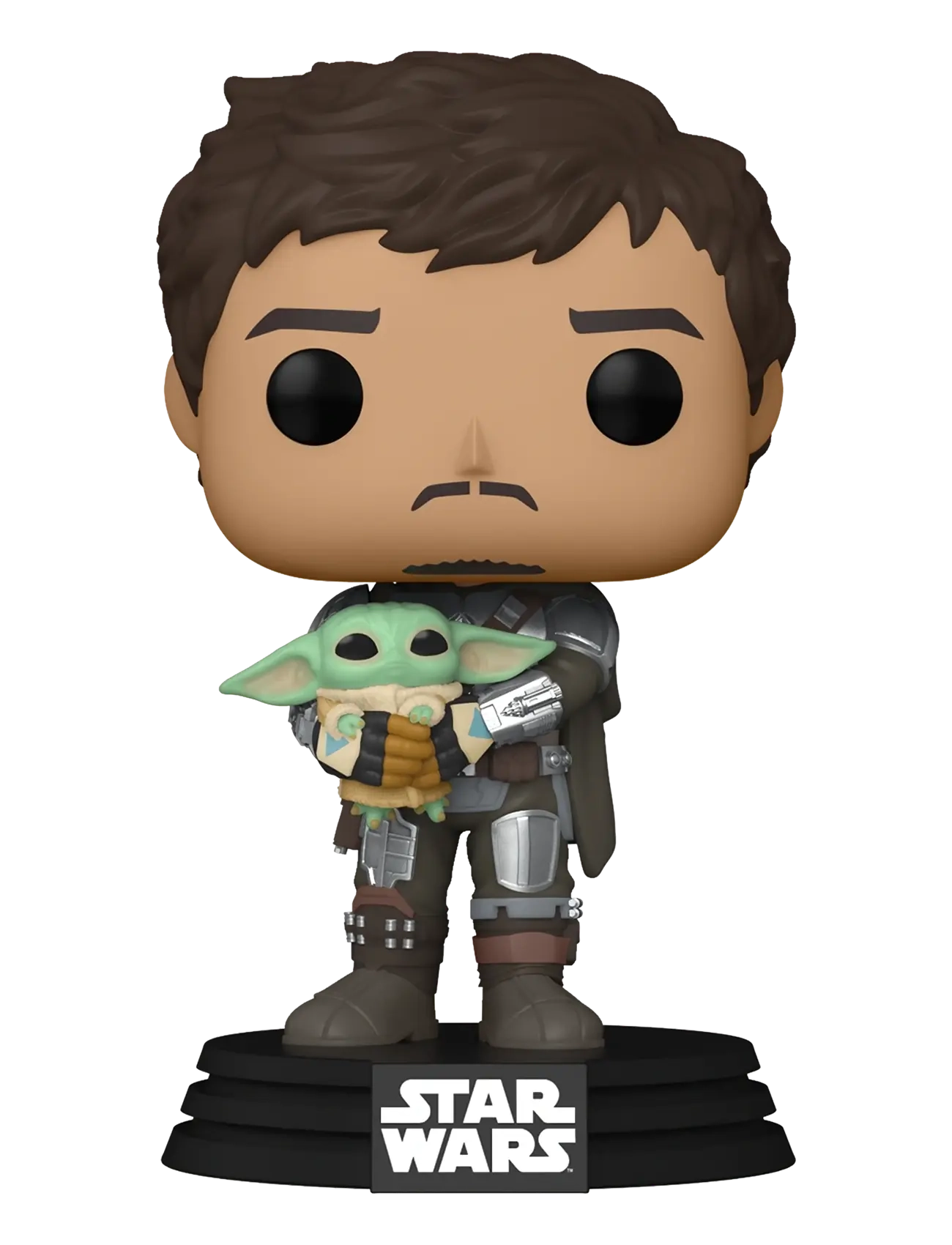 Funko - Funko POP Vinyl SW Mandalorian Mando Holding C - actionfigurer - multi colour - 1