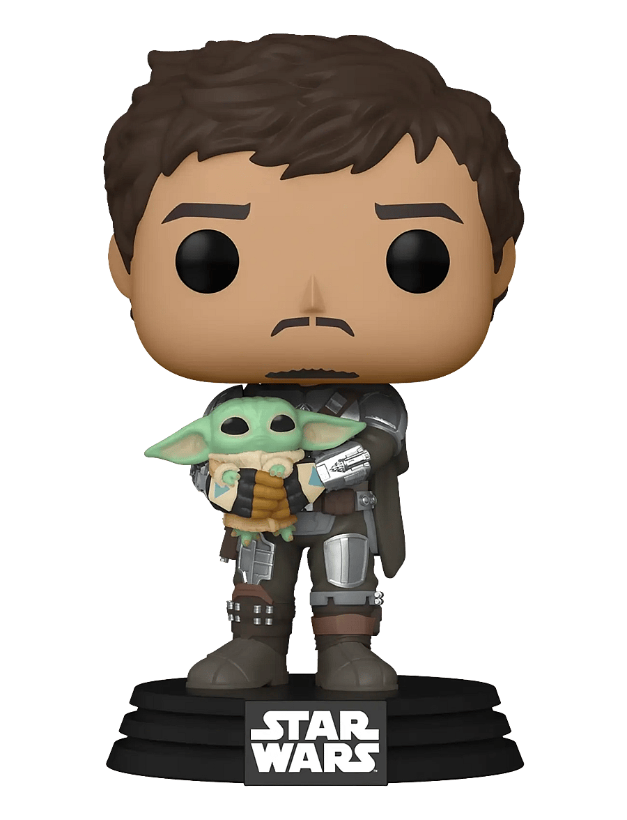 Funko - Funko POP Vinyl SW Mandalorian Mando Holding C - actionfigurer - multi colour - 1