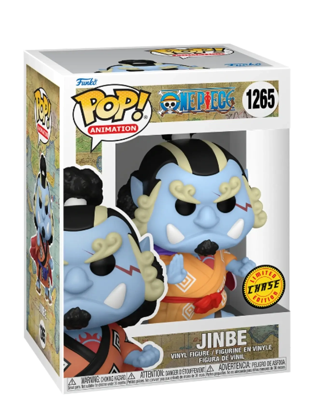 Funko Pop Vinyl One Piece Jinbe W/Chase, Børn, Action Figures, Blå, Str: ONE SIZE