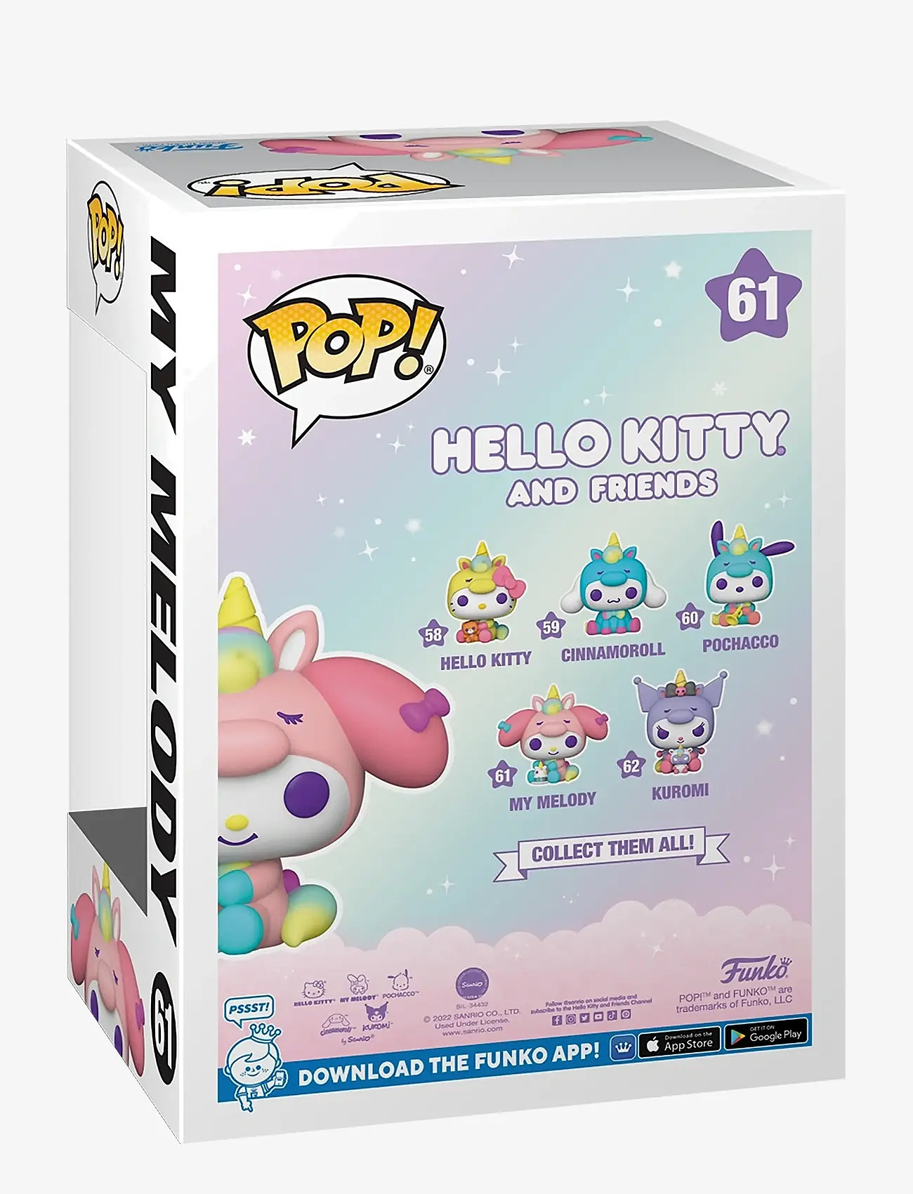 Funko - Funko POP Vinyl Sanrio Hello Kitty My Melodi - actionfigurer - multi colour - 1