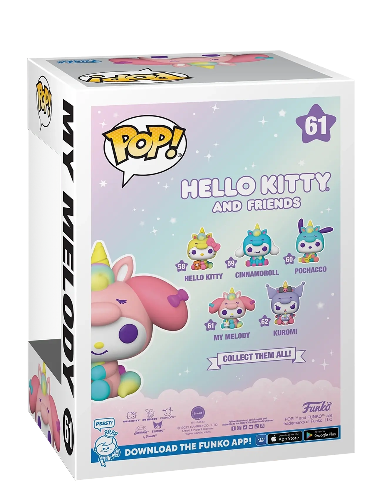 Funko - Funko POP Vinyl Sanrio Hello Kitty My Melodi - hasarfígúrur - multi colour - 1