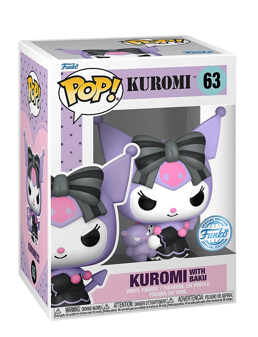 Funko - Funko POP Exclusive Hello Kitty Kuromi w.Baku - actionfigurer - multi colour - 0