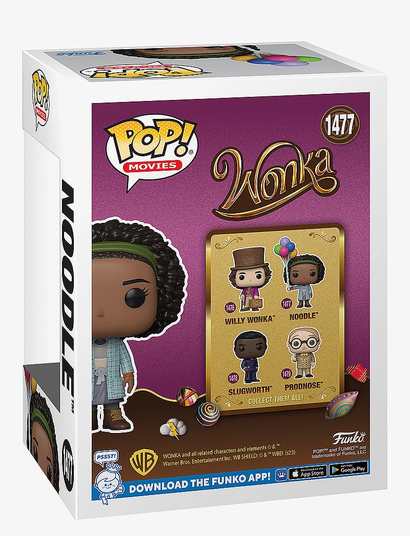 Funko - Funko! POP Vinyl Willy Wonka Noodle - kvikmynda- og ævintýrapersónur - multi colour - 1