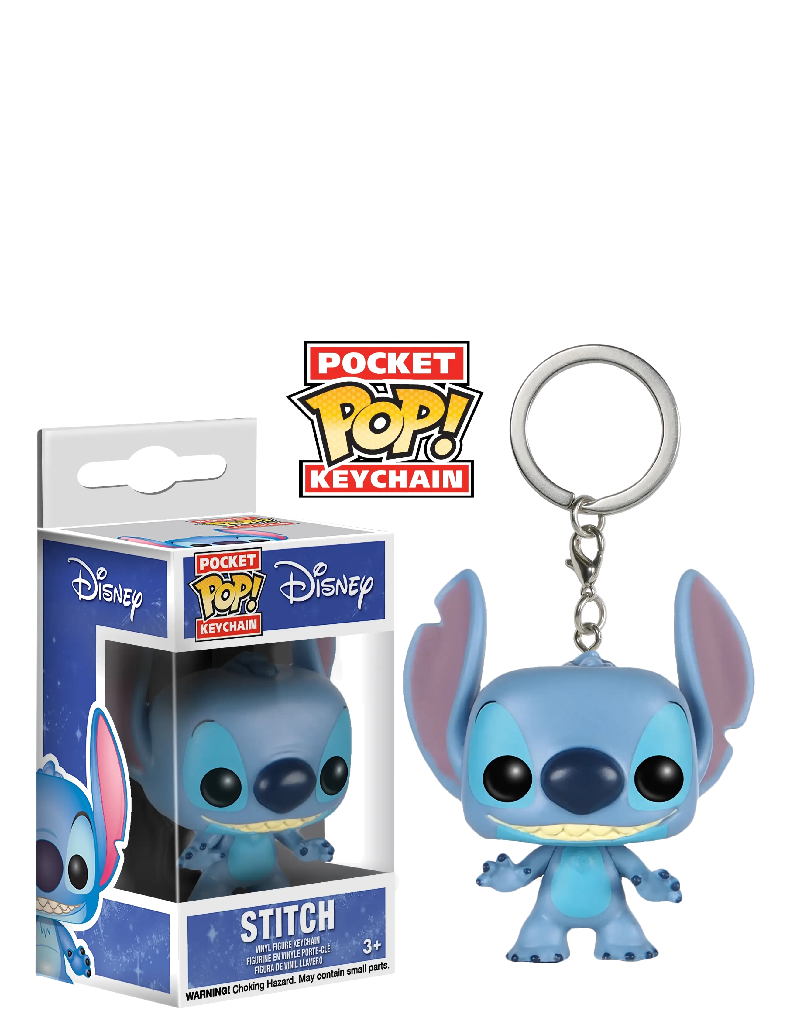 Funko Pop Keychain Disney Stitch, Børn, Funko Pop Nøglering, Blå, Str: ONE SIZE