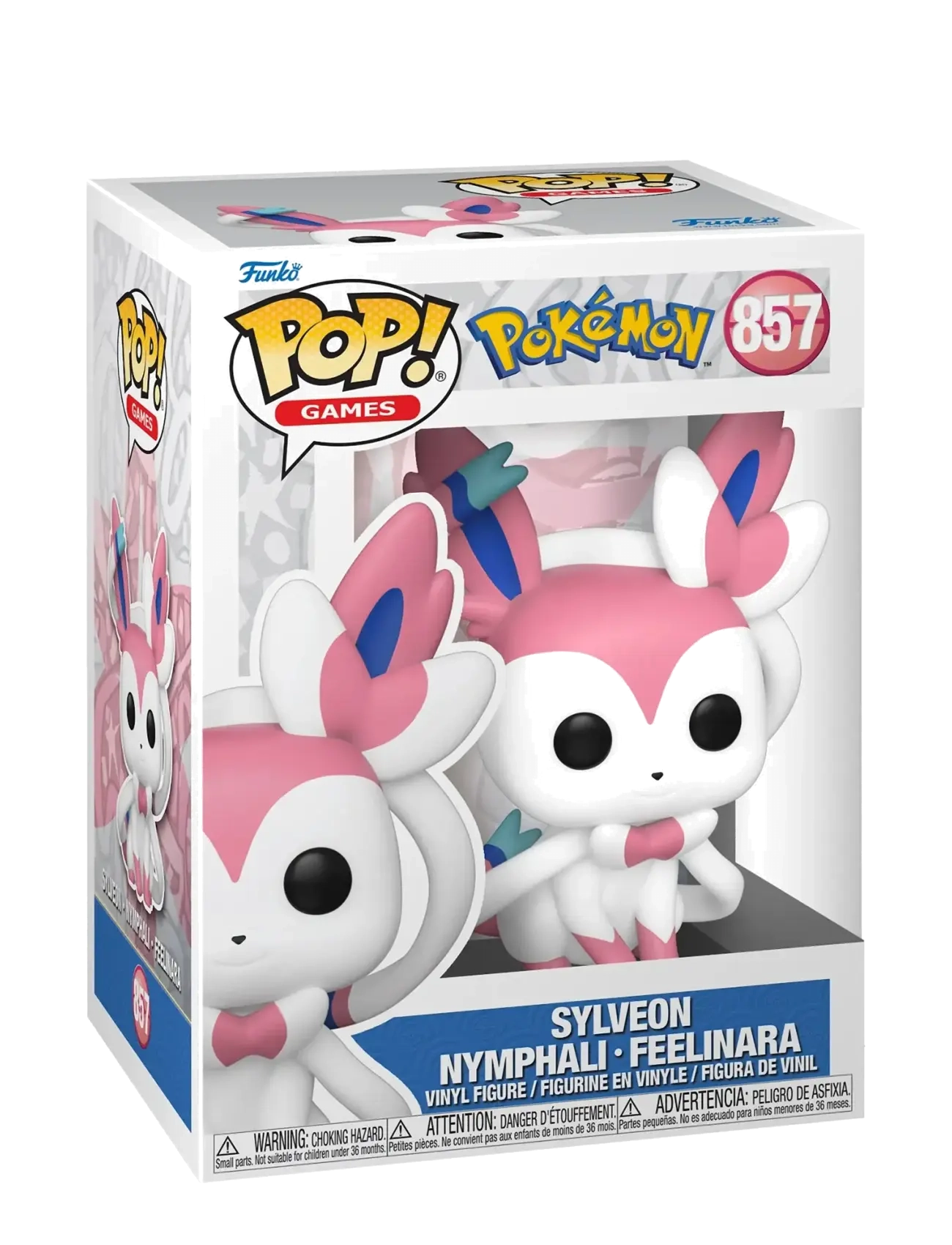 Funko Funko POP Vinyl Pokemon Sylveon - Legetøj - MULTI COLOUR / pink/rose