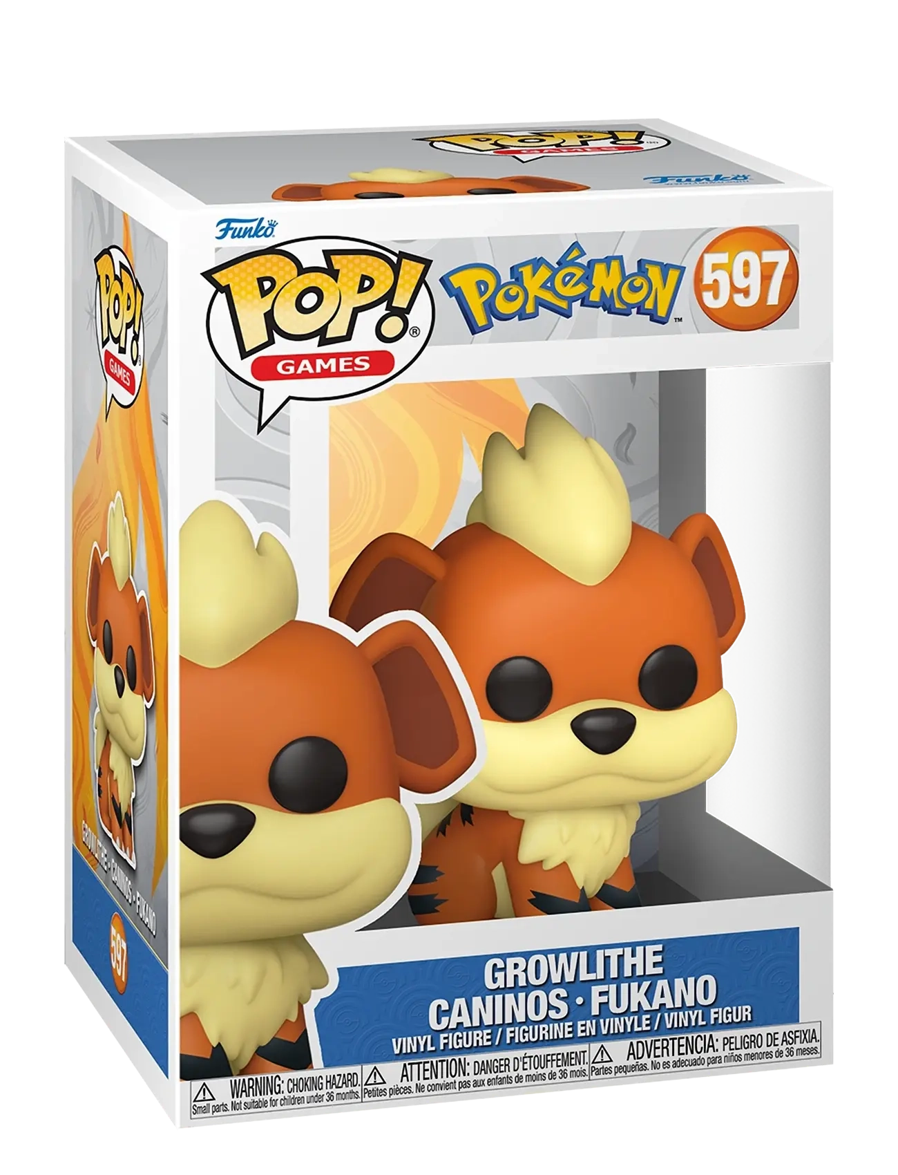 Funko Funko Pop Vinyl Pokemon Growlithe, One Size, Orange, Legesæt Og Actionfigurer > Actionfigurer, Børn