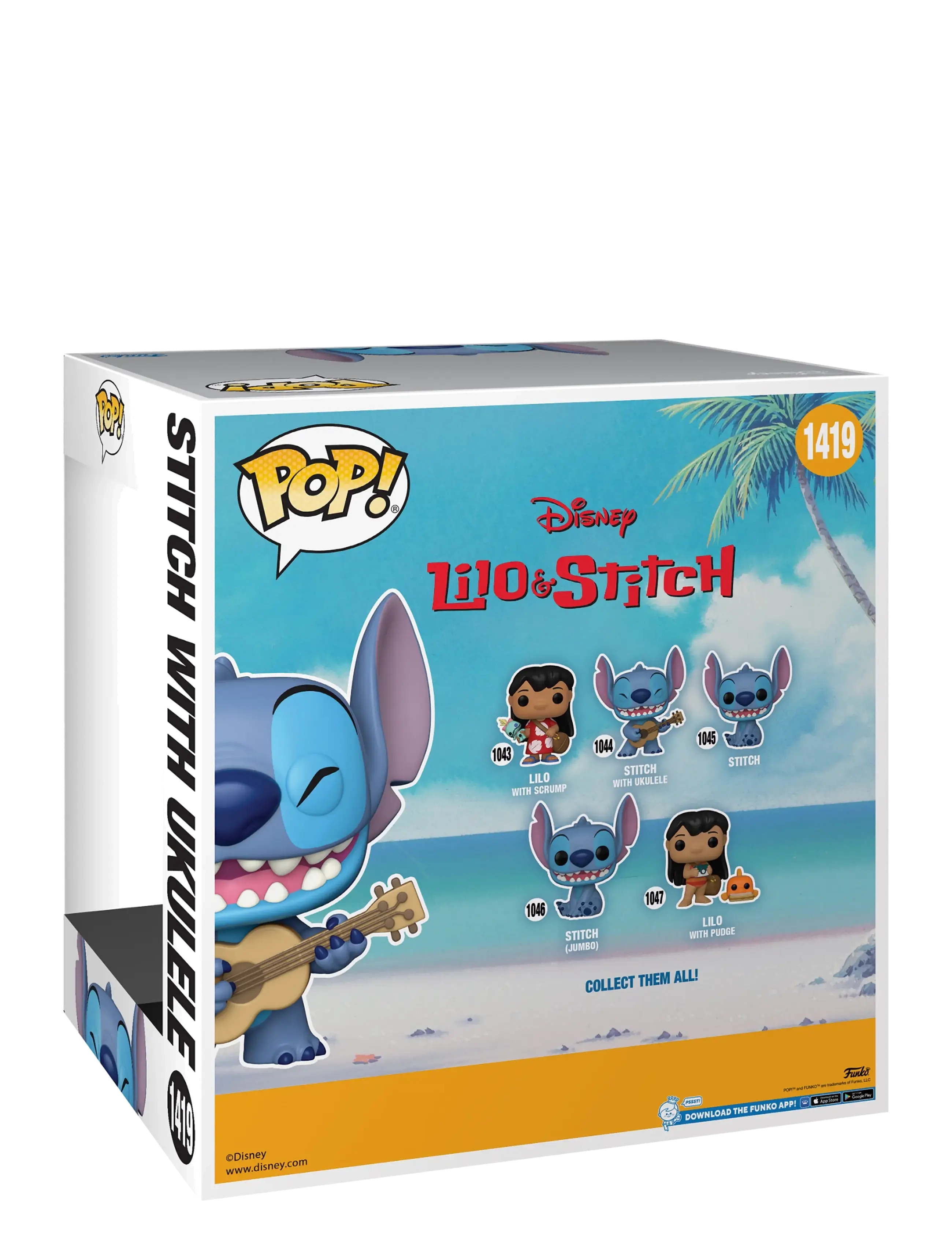 Funko - Funko POP 10" Stitch w/Uke - actionfigurer - multi colour - 2