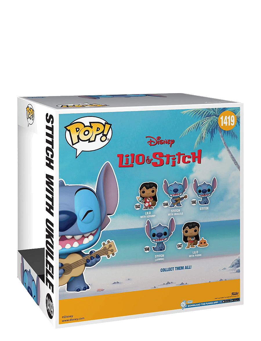 Funko - Funko POP 10" Stitch w/Uke - actionfigurer - multi colour - 2