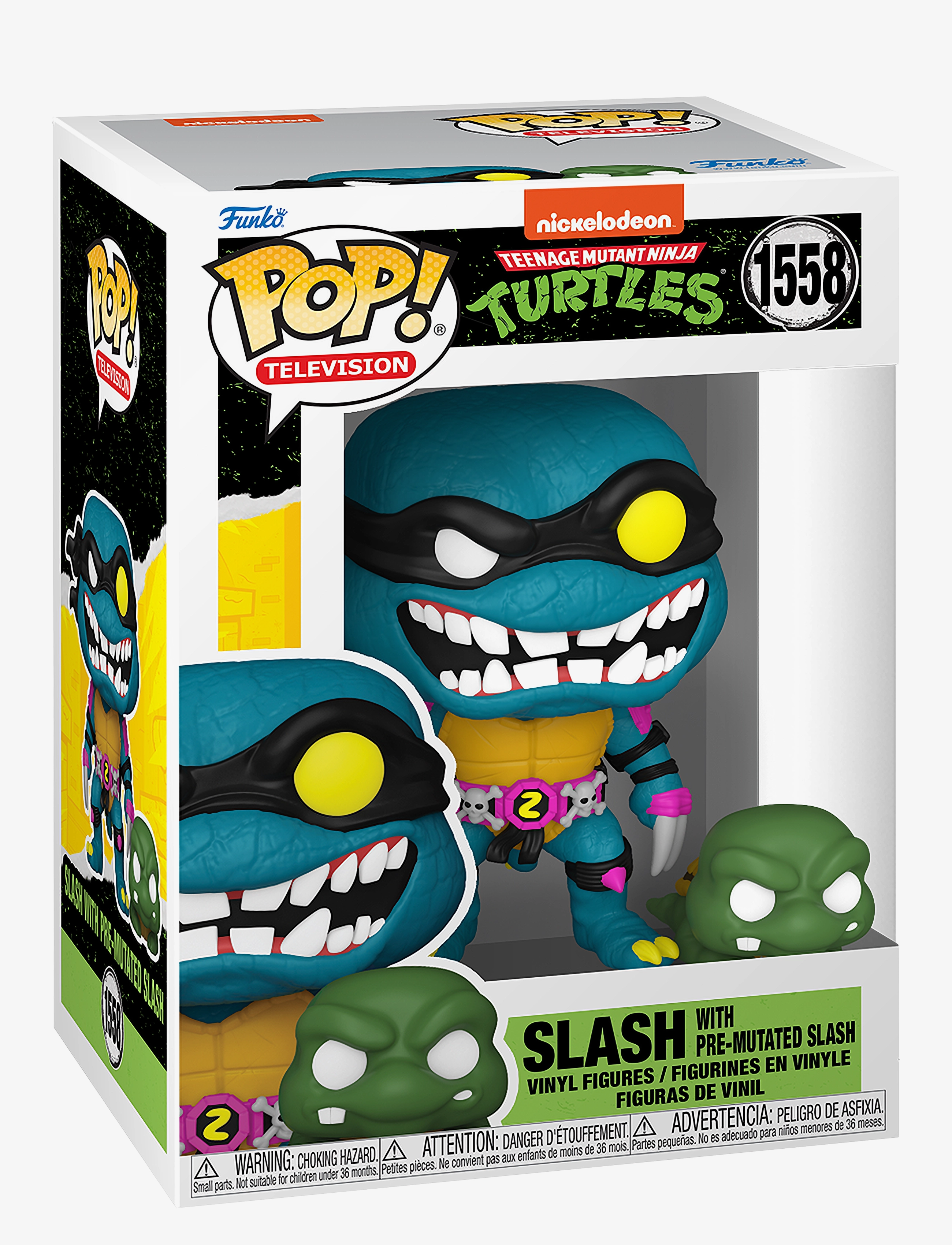 Funko Pop Vinyl Tmnt S4 Slash & Pre-Mutated, Børn, Action Figures, Multi/mønstret, Str: ONE SIZE