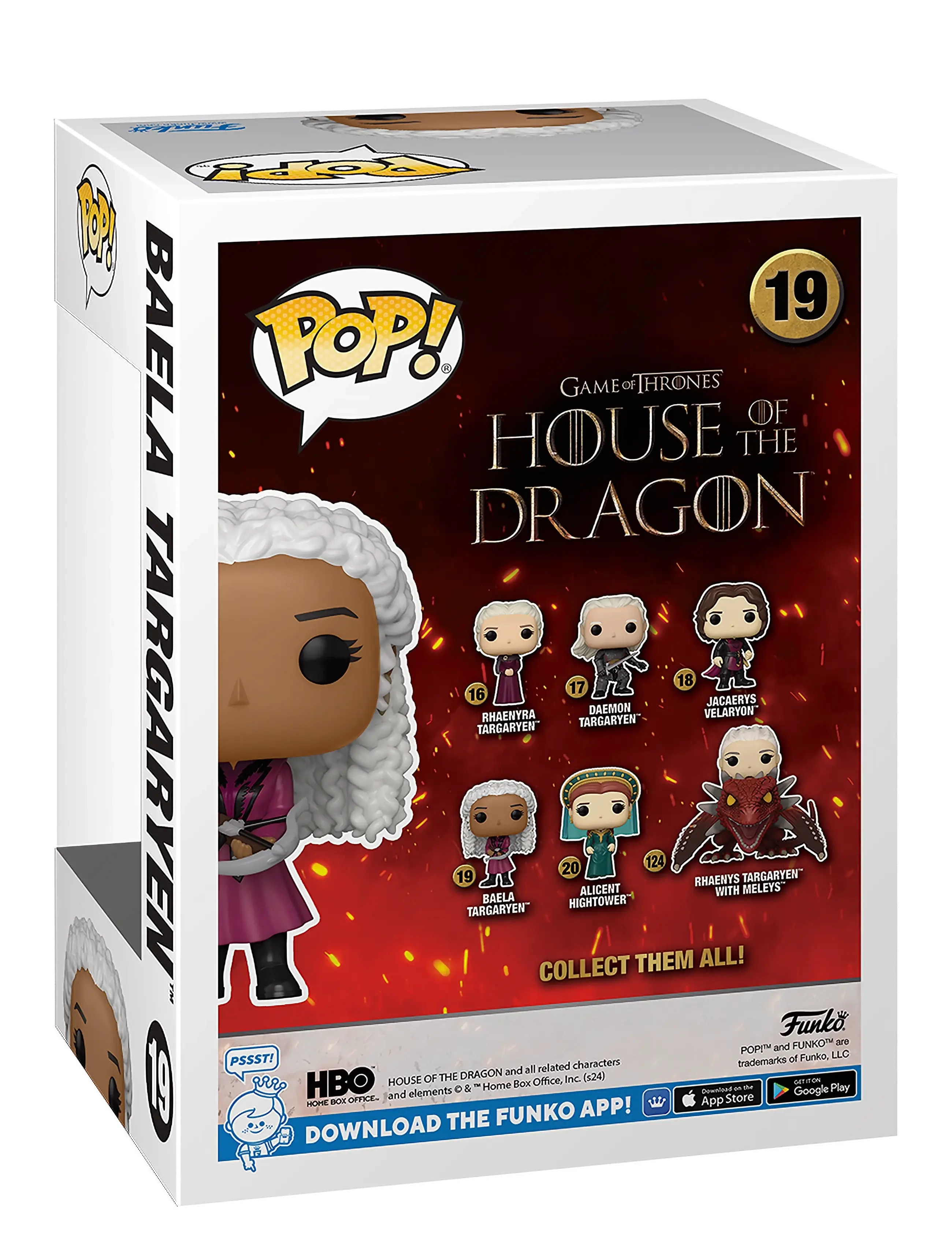 Funko - Funko POP Vinyl HOTD S3 Baela Targaryen - legetøjsfigurer & sæt - multi colour - 1