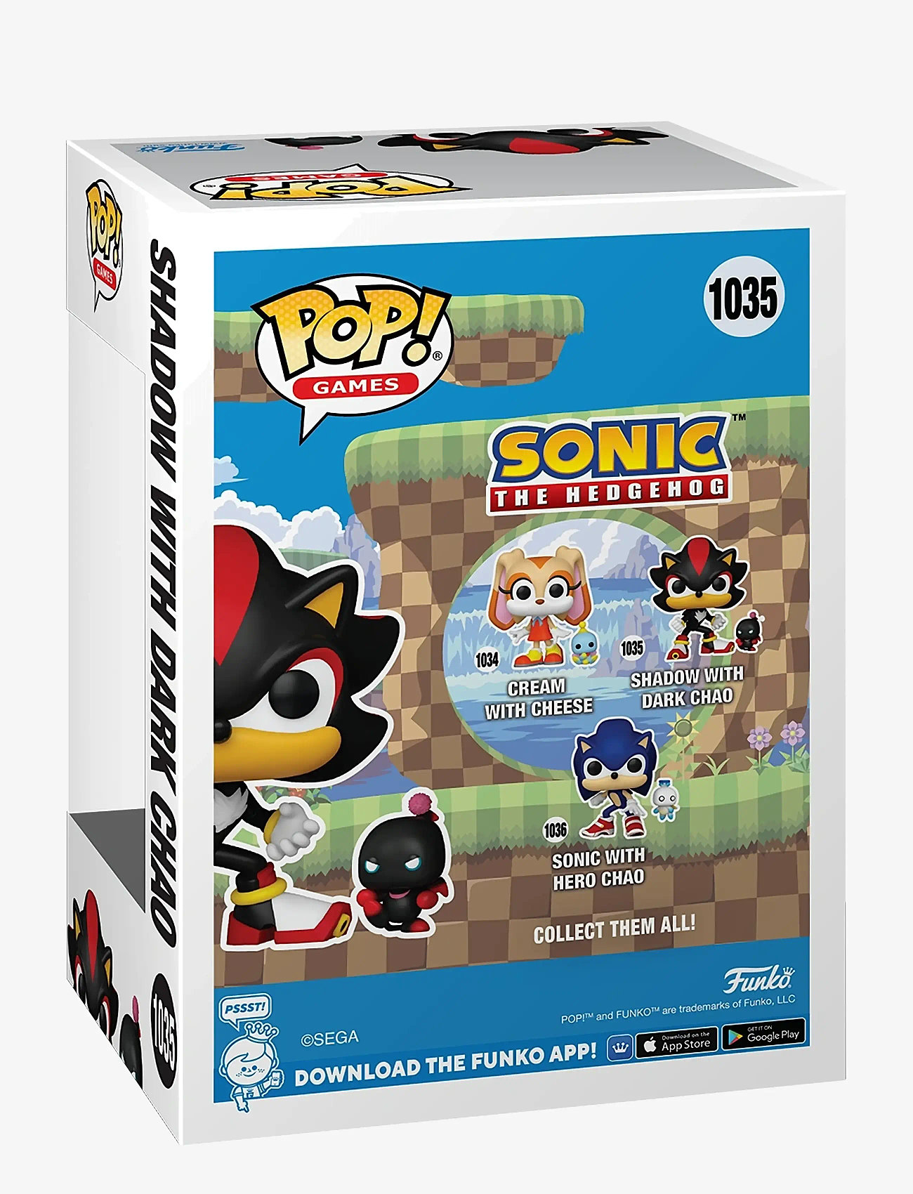 Funko - Funko POP Vinyl P&B Sonic Shadow w/Chao - actionfigurer - multi colour - 1