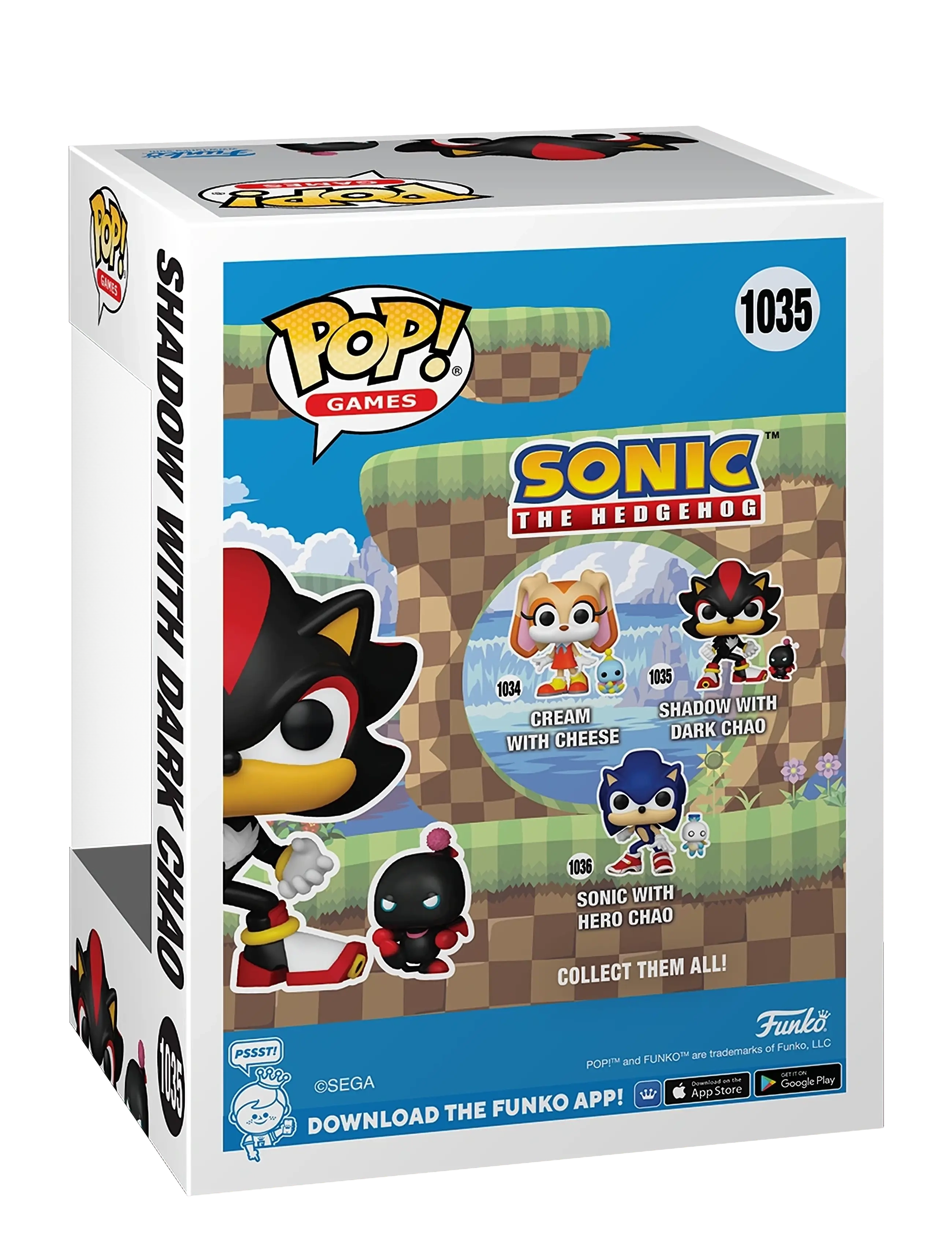 Funko - Funko POP Vinyl P&B Sonic Shadow w/Chao - actionfigurer - multi colour - 1