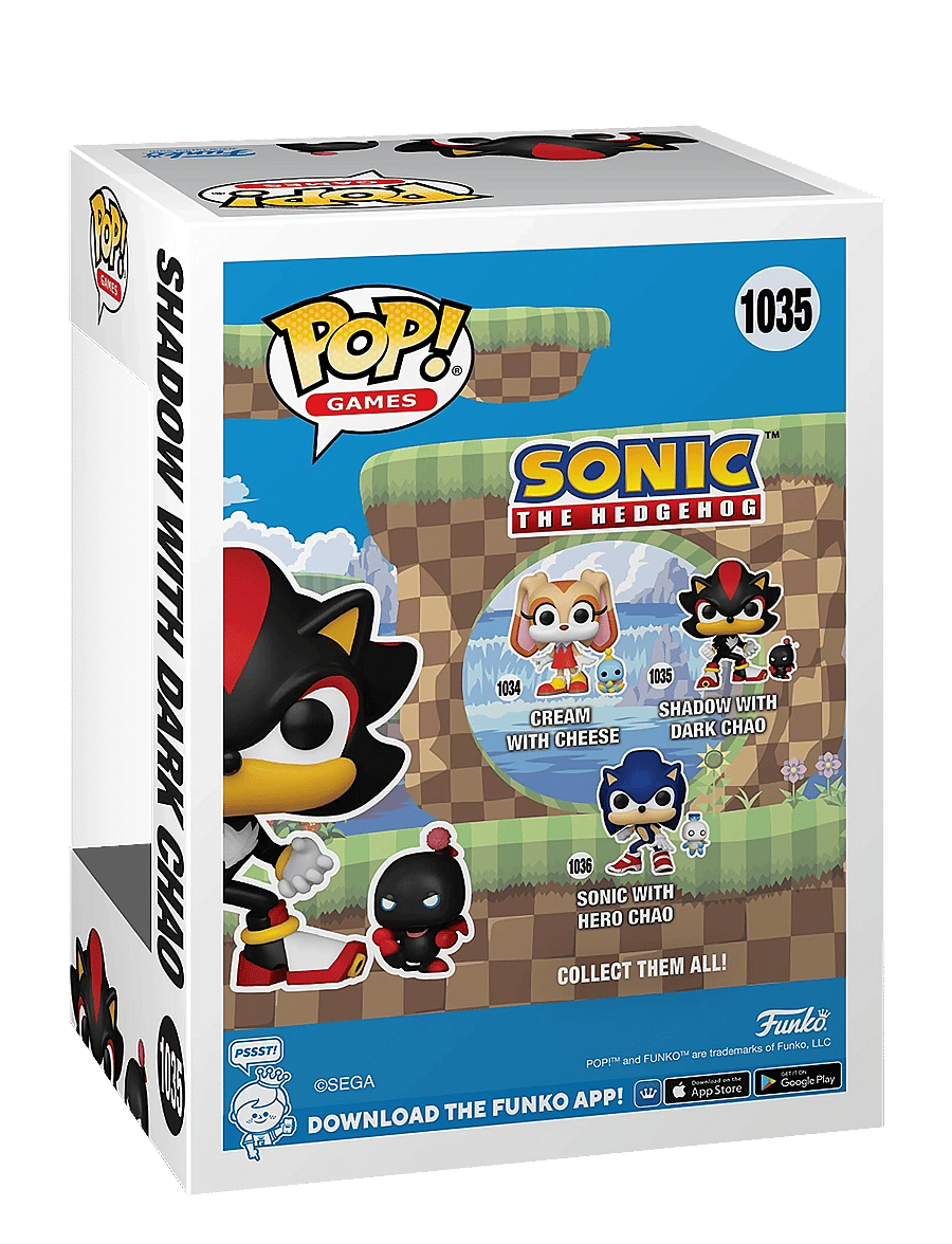 Funko - Funko POP Vinyl P&B Sonic Shadow w/Chao - actionfigurer - multi colour - 1