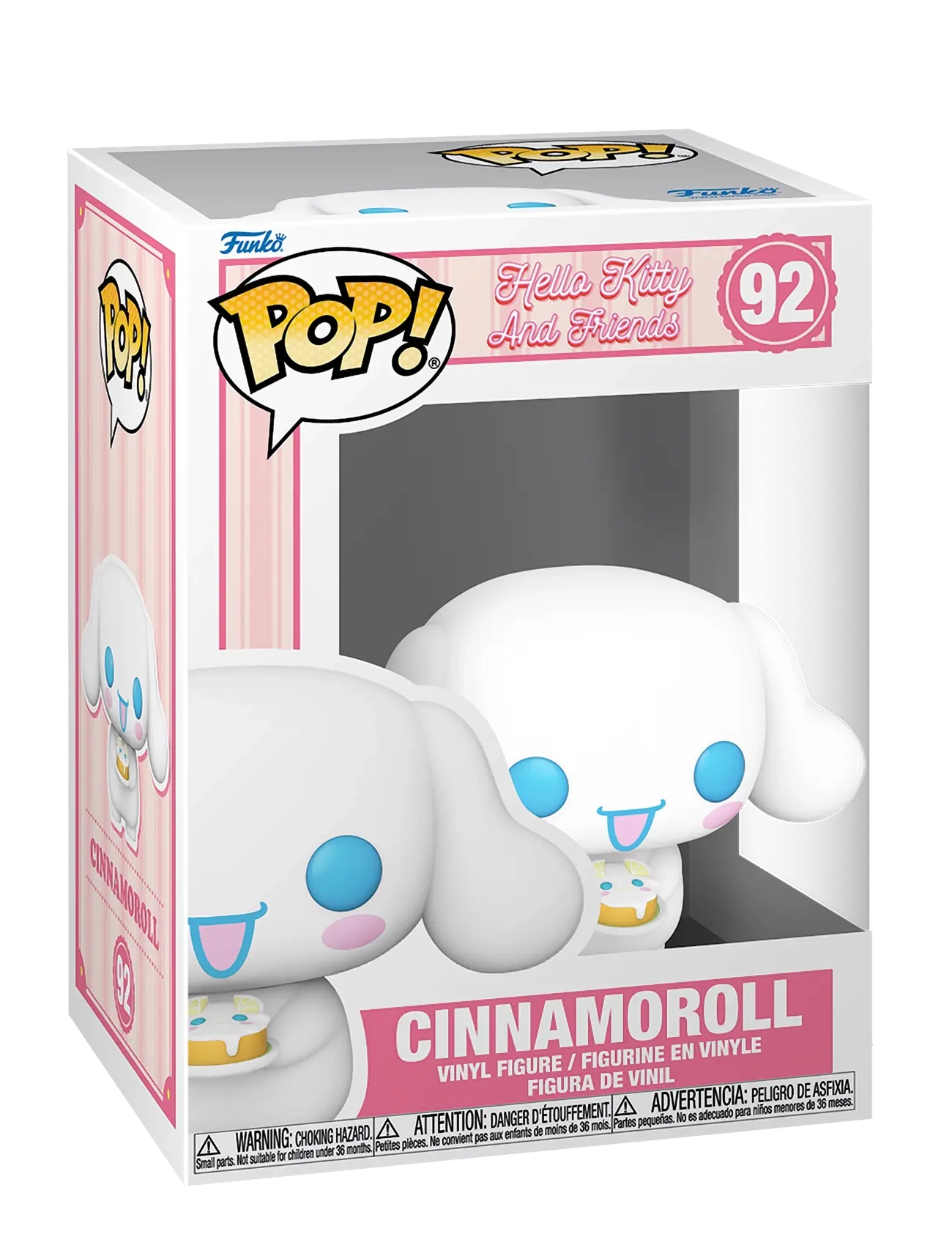 Funko Funko POP Vinyl HK Cinnamaroll w. Cake - Legetøj - MULTI COLOUR / white