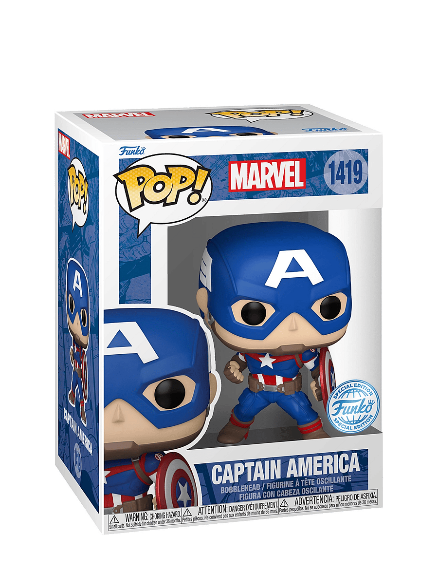 Funko - Funko POP Vinyl Marvel Captain America - multi colour - 0
