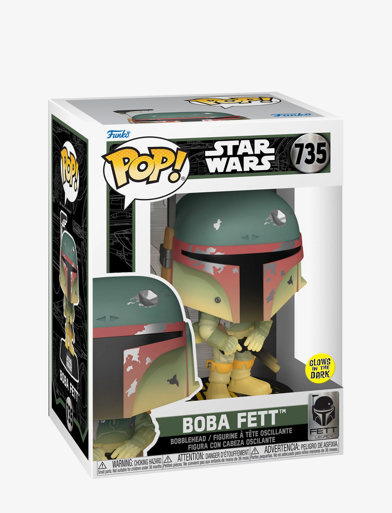 Funko Funko POP Vinyl SW Boba Fett w/rifle (GW) - Actionfigurer - MULTI COLOUR / multi