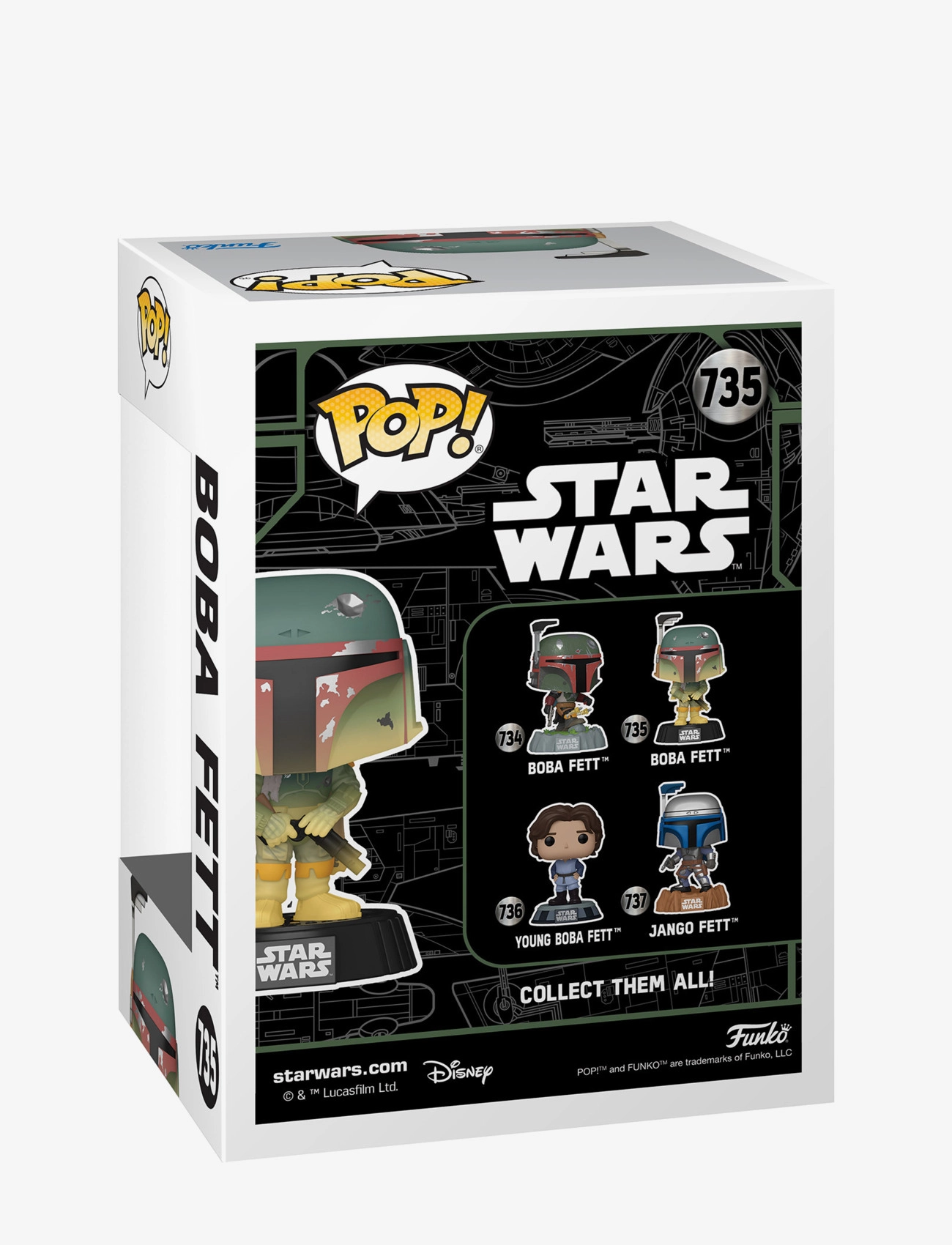 Funko - Funko POP Vinyl SW Boba Fett w/rifle (GW) - actionfigurer - multi colour - 3