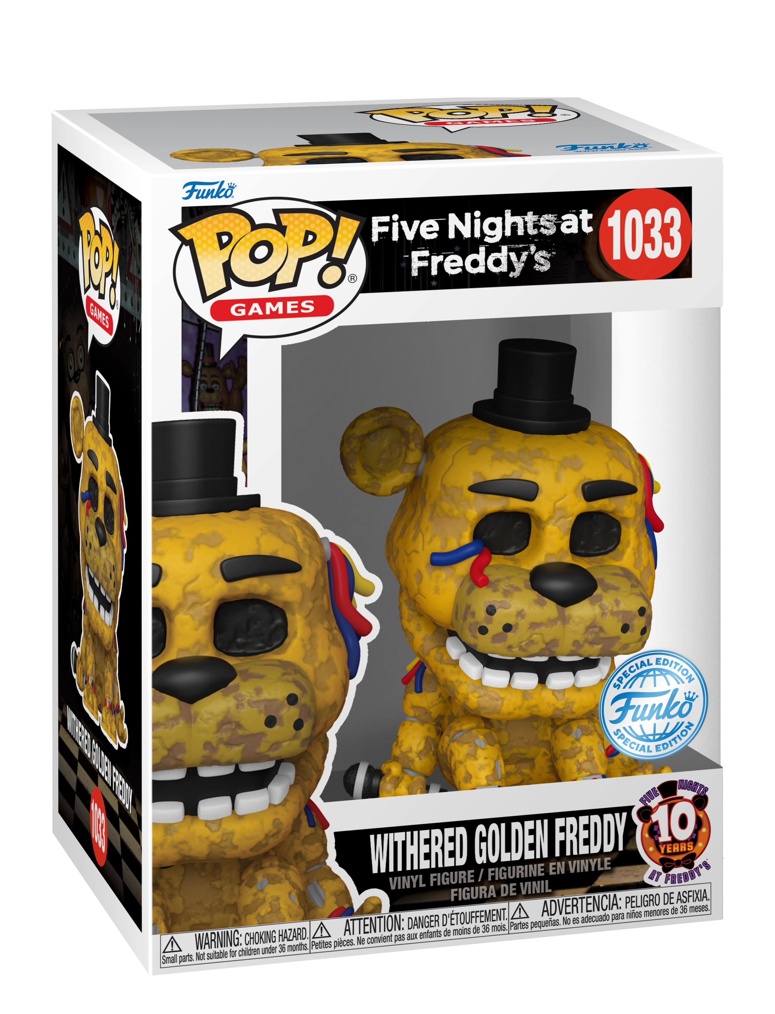 Funko - Funko POP Vinyl Excl FNAF Withered Gldn Frdy - actionfigurer - multi colour - 0