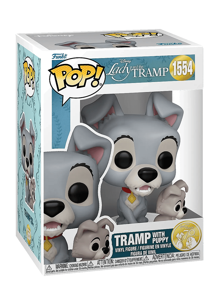 Funko - Funko POP Vinyl Disney LatT Tramp w/puppy - kvikmynda- og ævintýrapersónur - multi colour - 0