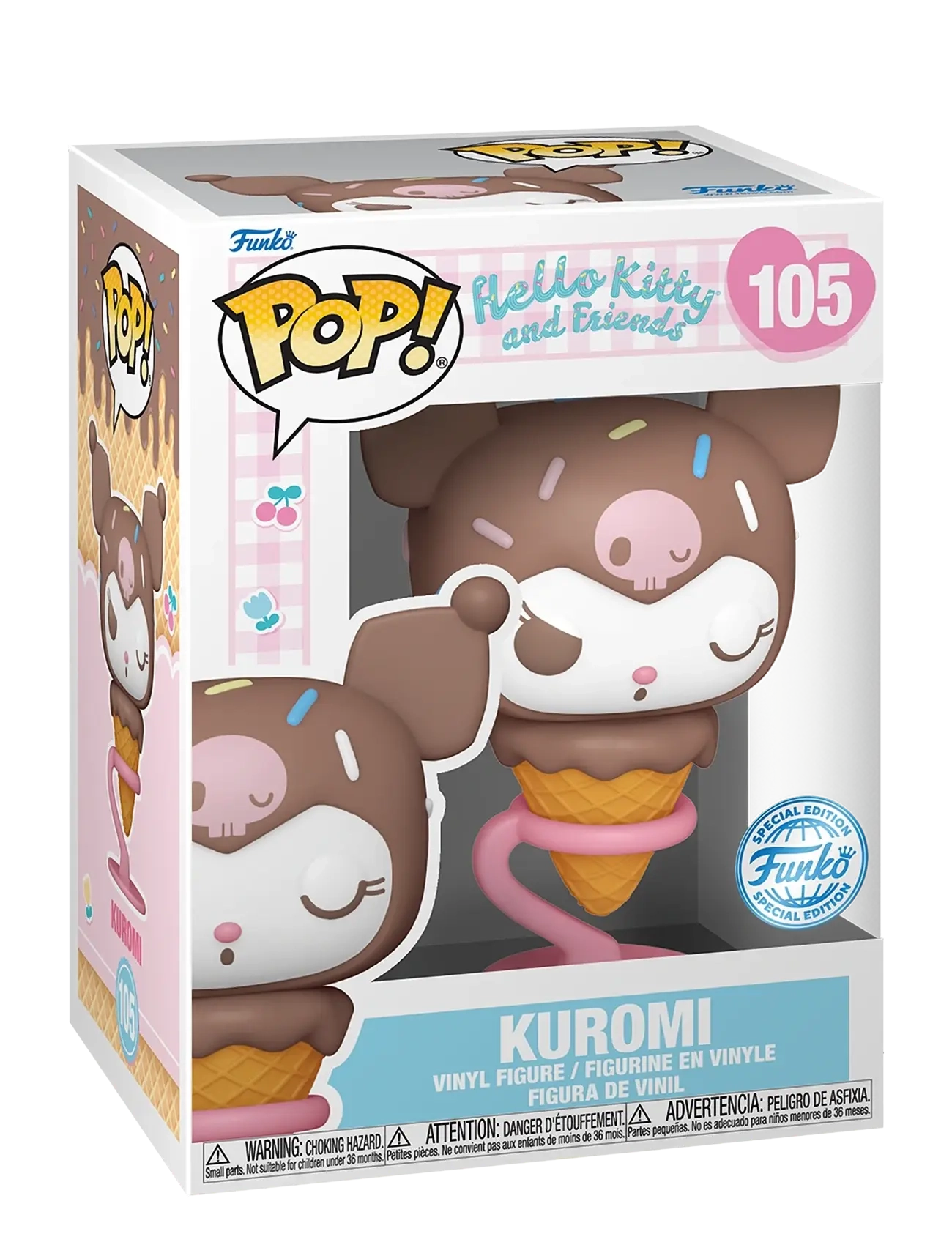 Funko Funko POP Vinyl Exclusive HK Kuromi Ice Cream Cone - Actionfigurer - MULTI COLOUR / brown