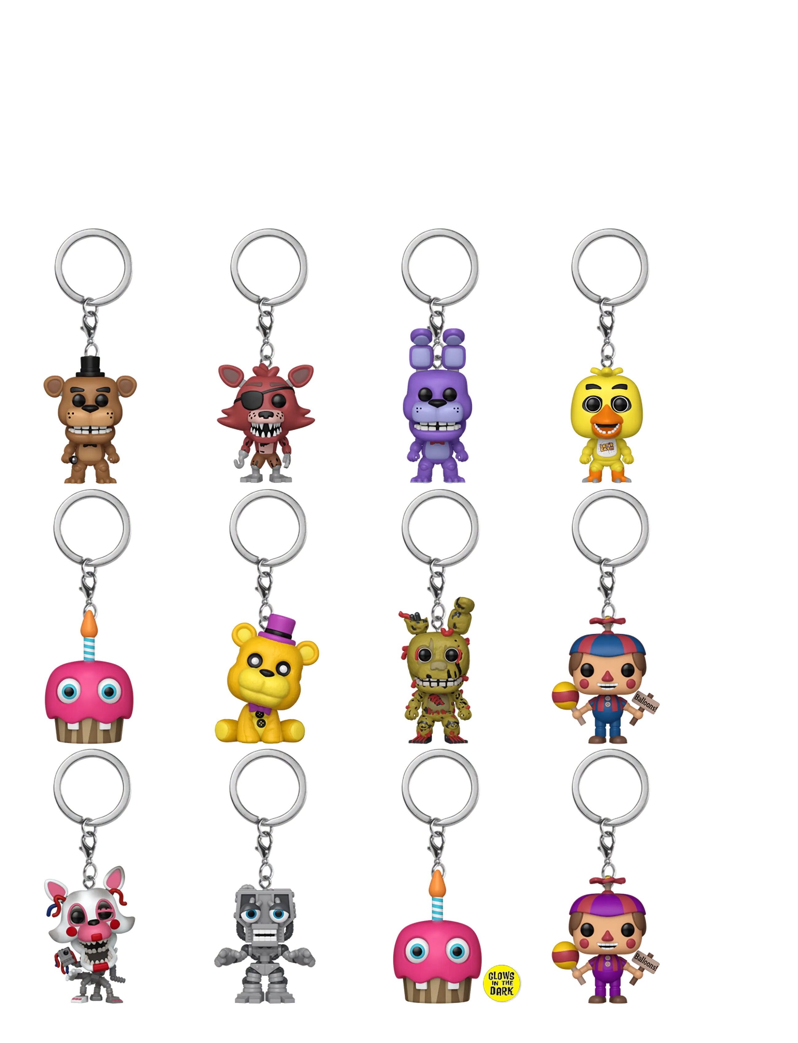 Funko - Funko POP Keychain FNAF Classic 12pc PDQ Blind - actionfigurer - multi colour - 1