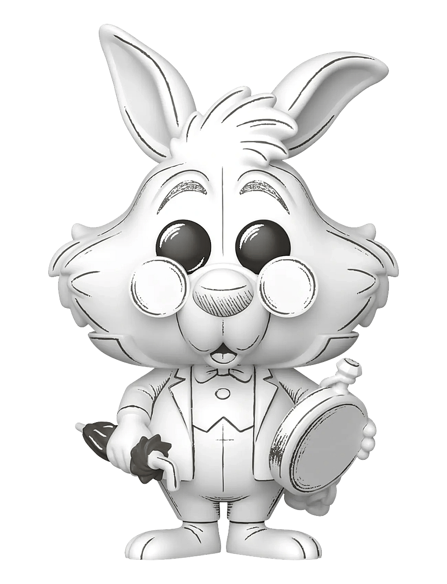 Funko - Funko POP Vinyl Sketched - White Rabbit - laveste priser - multi colour - 1
