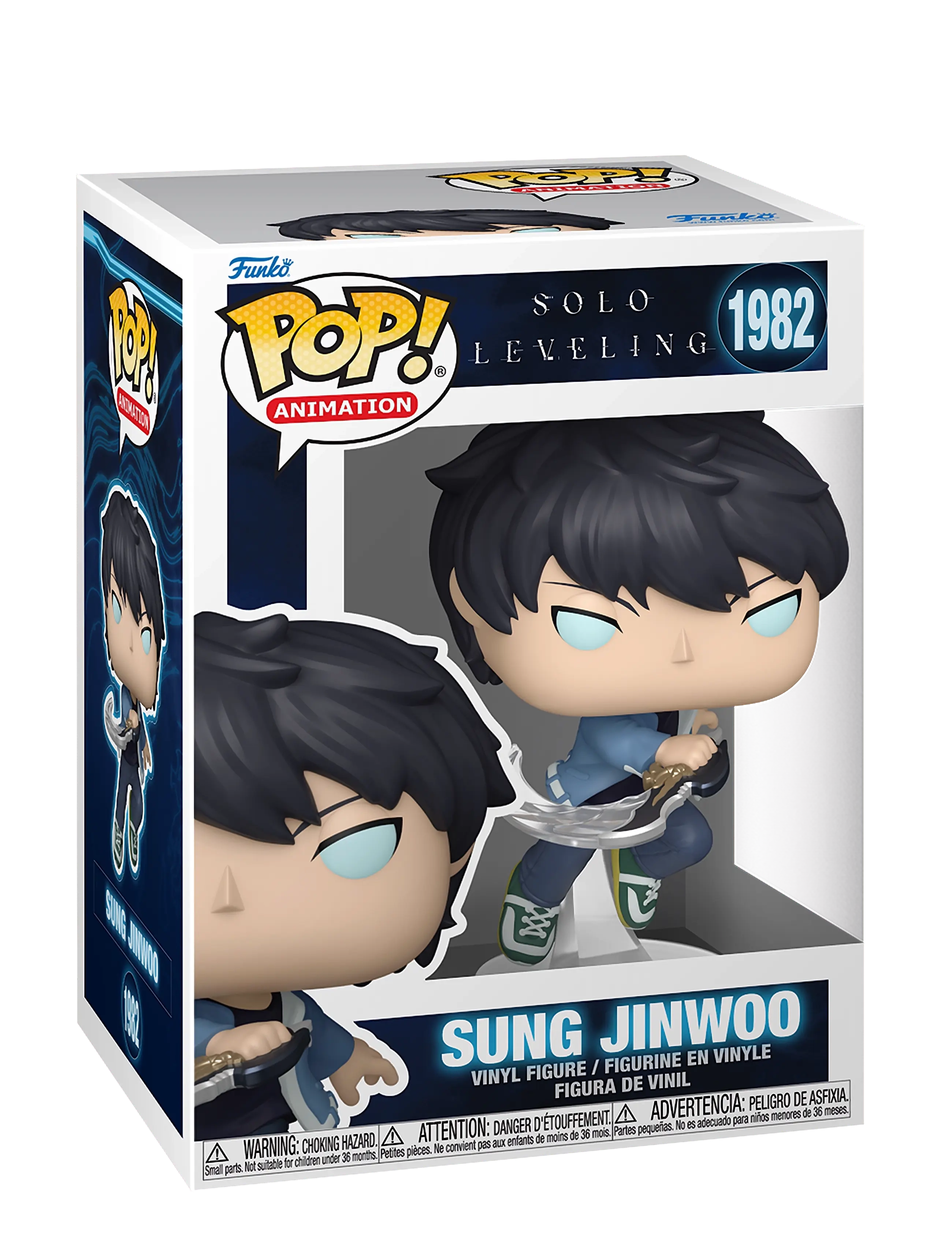 Funko Funko POP Vinyl Solo Leveling Sung Jinwoo w/Chase - Leksaker - MULTI COLOUR / blue