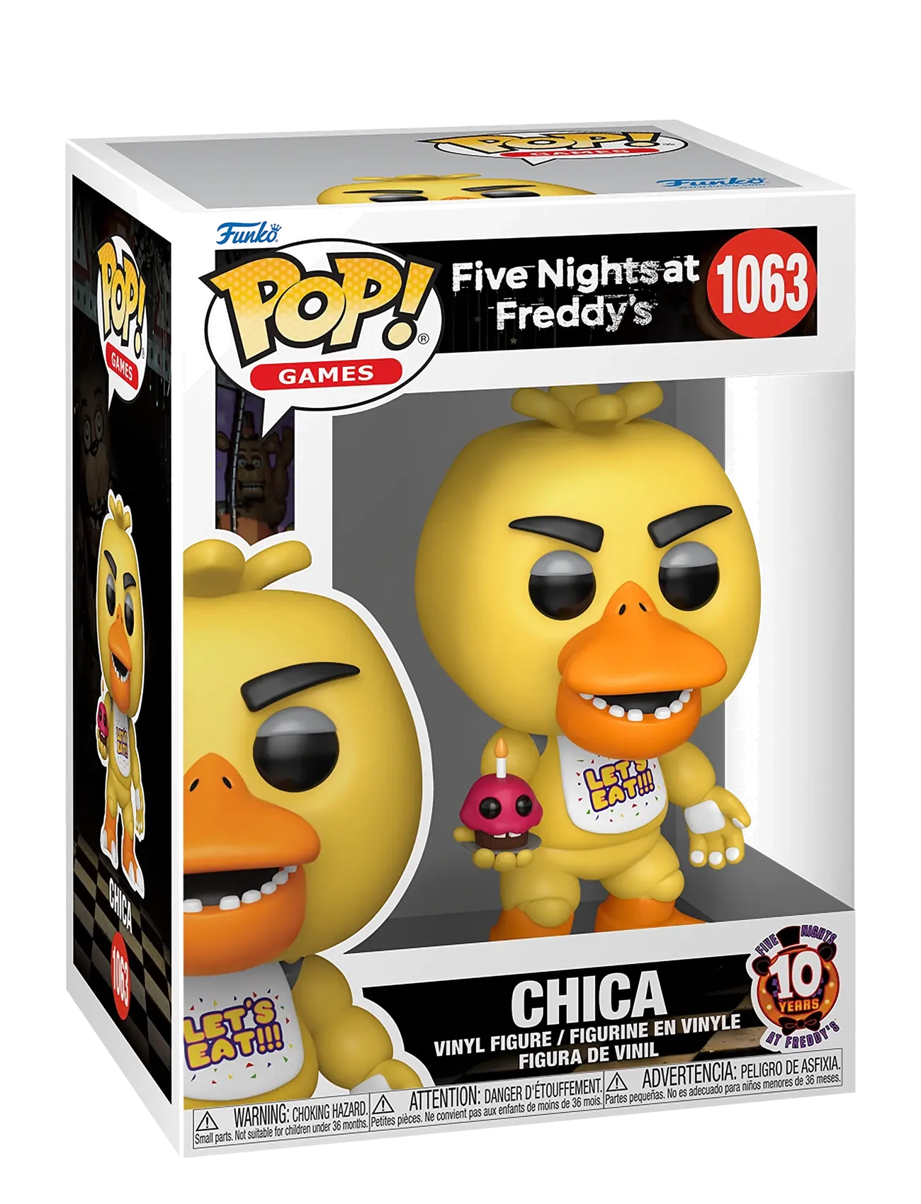Funko Funko Pop Vinyl Fnaf Chica, One Size, Multi/patterned, Legesæt Og Actionfigurer > Actionfigurer, Børn