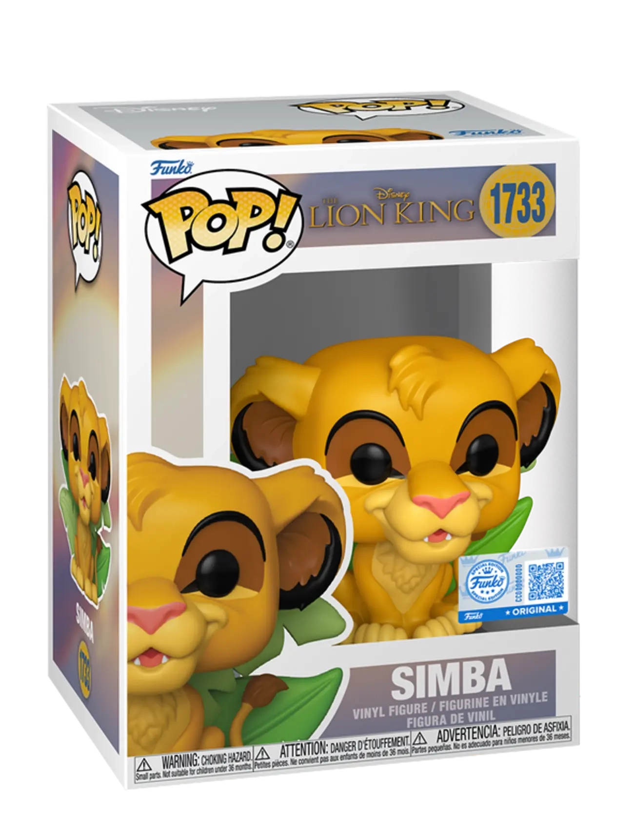 Funko Funko POP Vinyl Exclusive The Lion King Simba - Legetøj - MULTI COLOUR / yellow