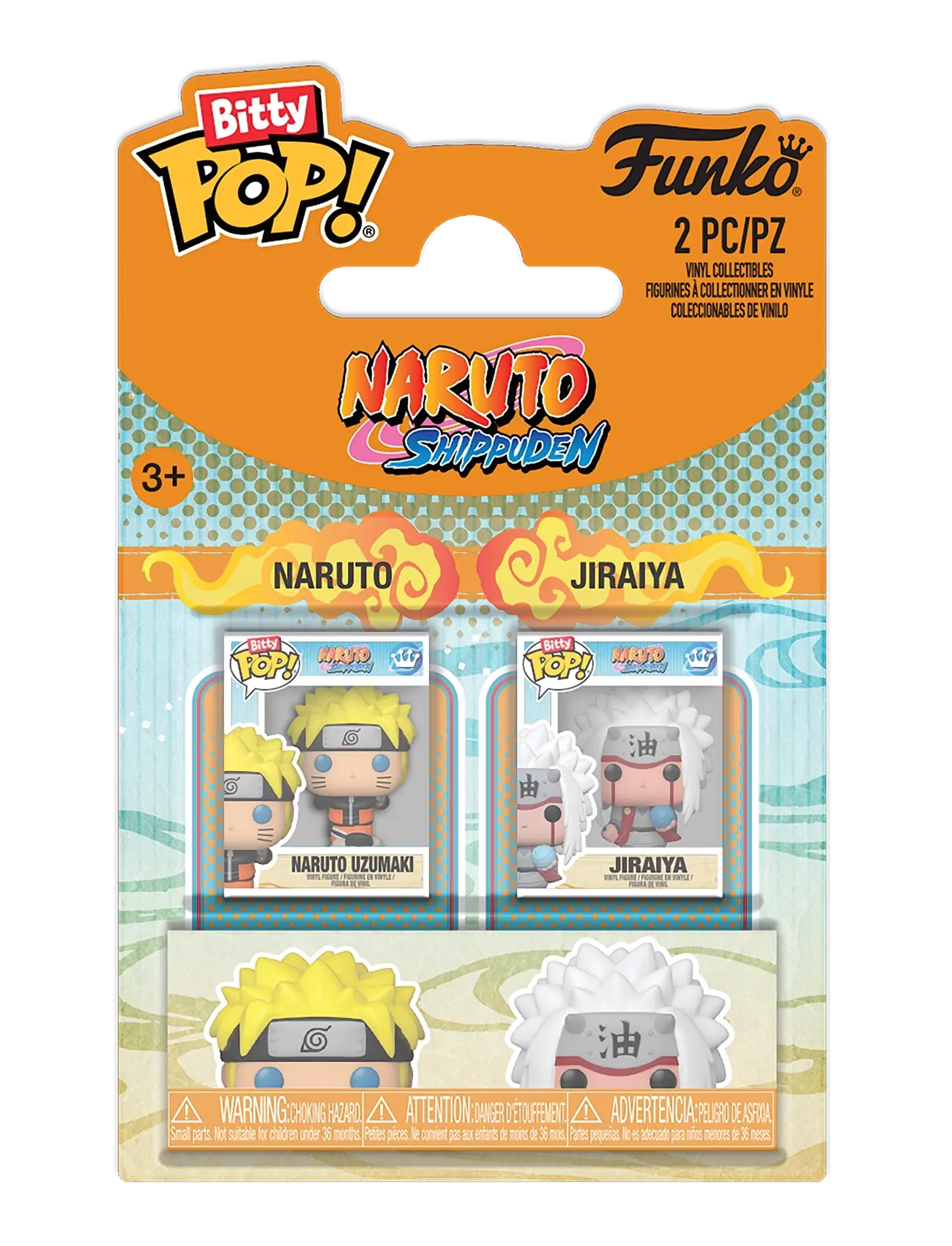 Funko Funko Bitty Pop 2Pk Naruto & Jiraiya, One Size, Multi/patterned, Legesæt Og Actionfigurer > Actionfigurer, Børn