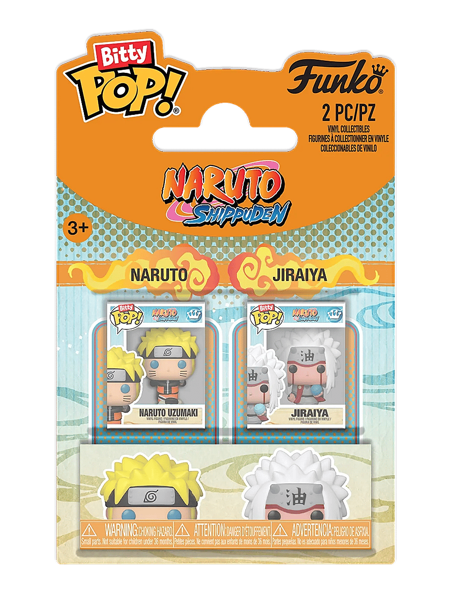 Funko - Funko Bitty POP 2PK Naruto & Jiraiya - actionfigurer - multi colour - 0