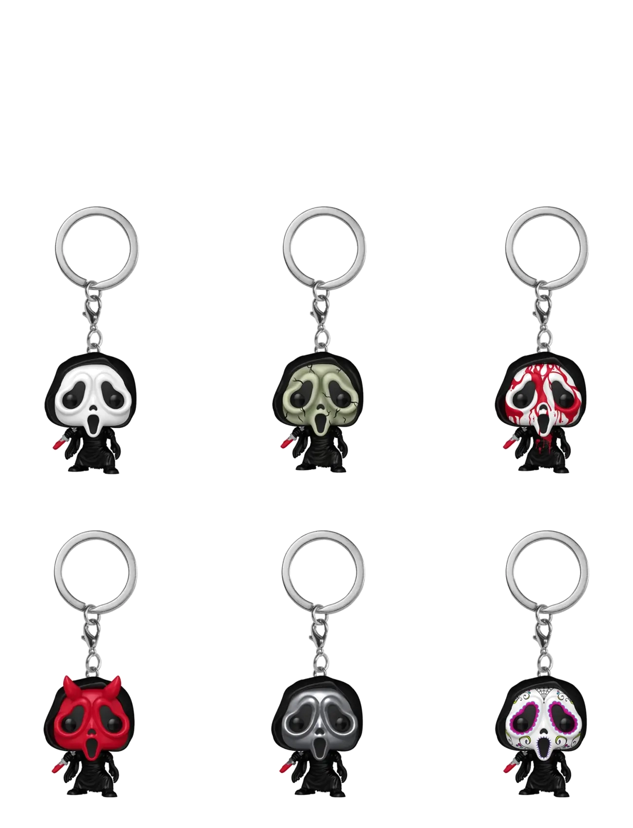 Funko - Funko POP Keychain Ghost Face 12pc PDQ Blind - nyckelringar - multi colour - 1