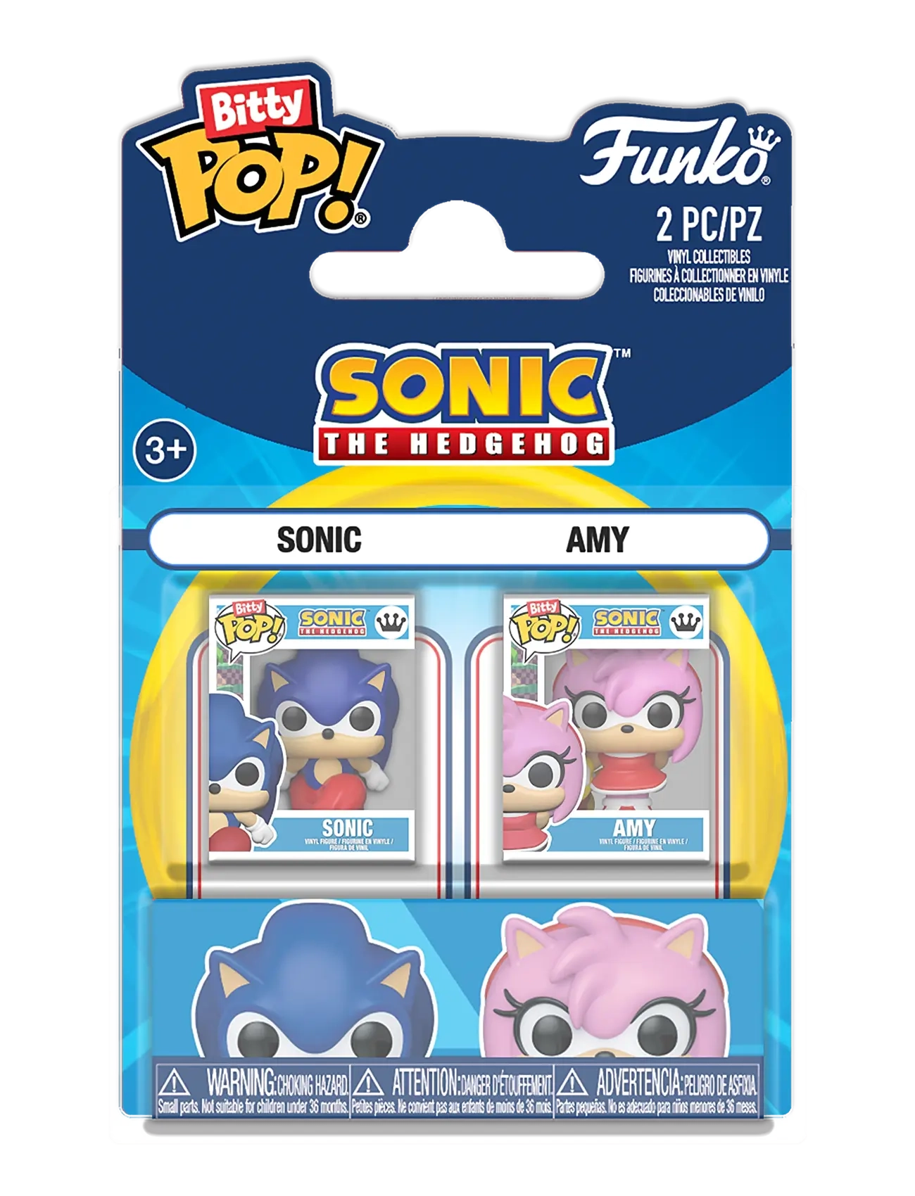 Funko Funko Bitty POP 2PK Sonic Sonic & Amy Rose - Karakterer fra filmer og eventyr - MULTI COLOUR / multi