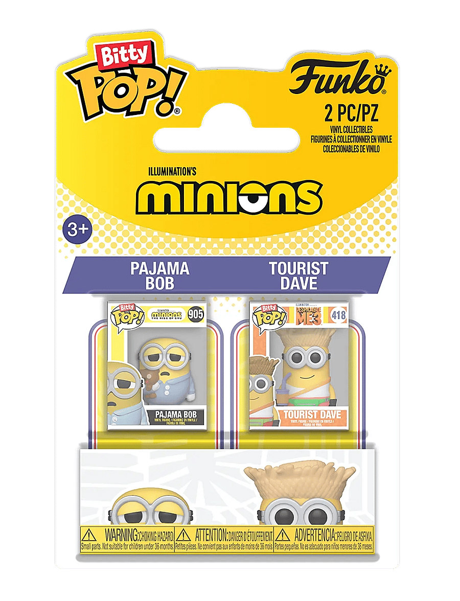 Funko - Funko Bitty POP 2PK Minions B & D - actionfigurer - multi colour - 0