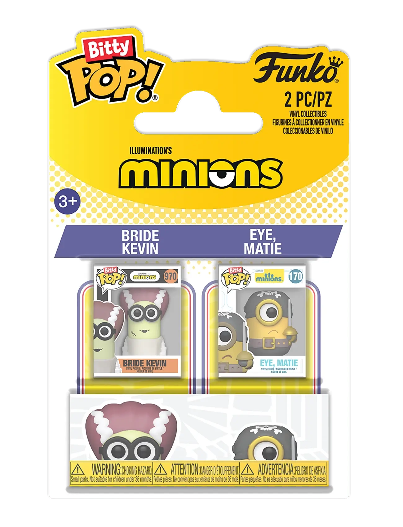 Funko Funko Bitty Pop 2Pk Minions K & M, One Size, Multi/patterned, Legesæt Og Actionfigurer > Actionfigurer, Børn