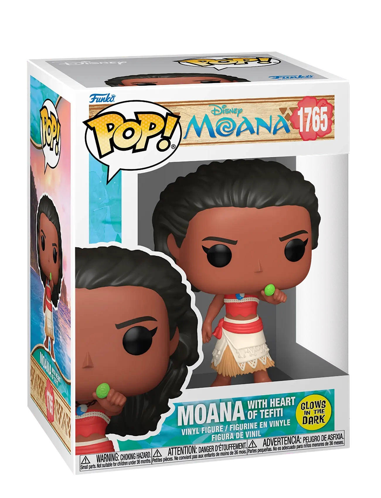 Funko Funko POP Vinyl Moana S3 Moana w/Water GW - Leksaker - MULTI COLOUR / brown
