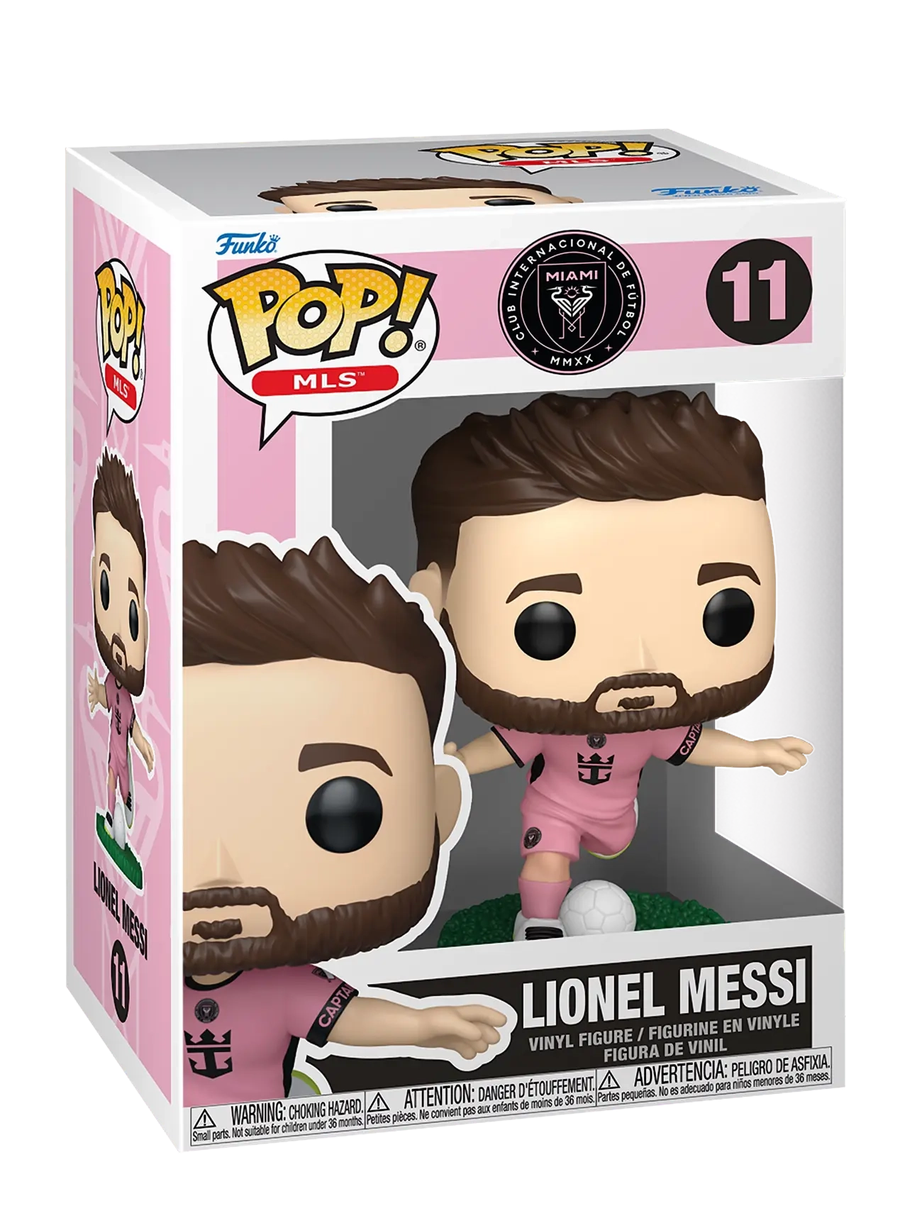 Funko Funko POP Vinyl Inter Miami L Messi Pink - Leksaker - MULTI COLOUR / pink/rose