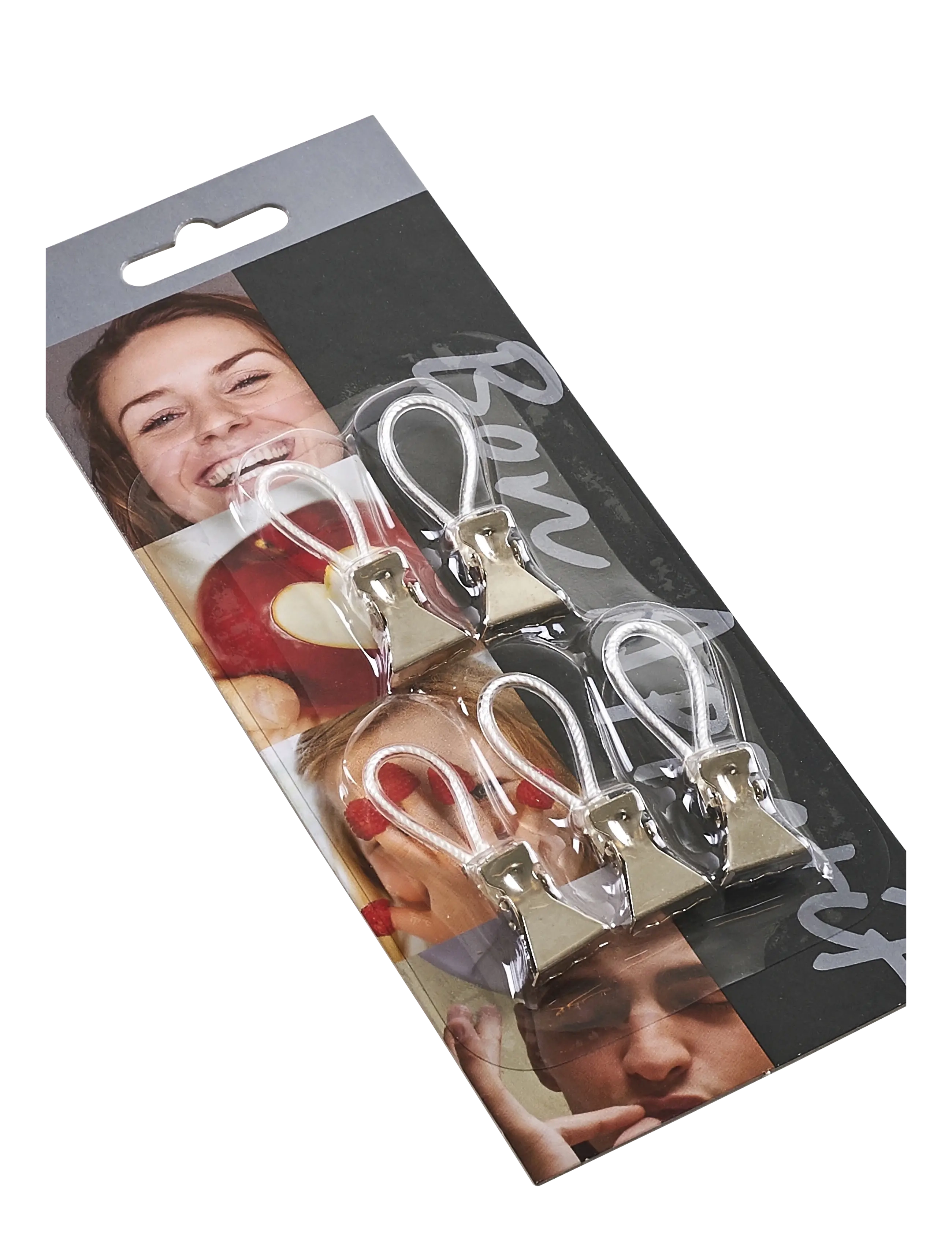 Funktion Towel clips 5 pcs. metal - Textile Care - SILVER / silver