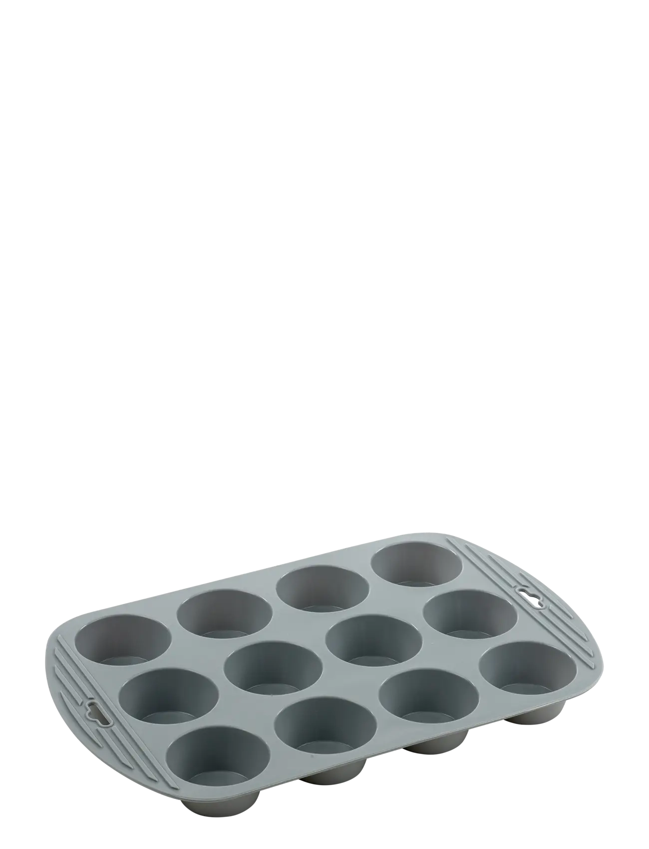 Funktion Muffinform 12 hul grå silikone - Kampagne - GREY / grey