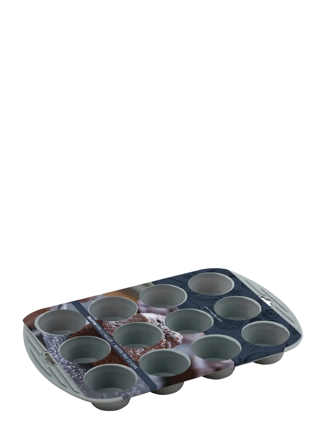 Funktion - Muffin mould tray 12 holes gre - grey - 1