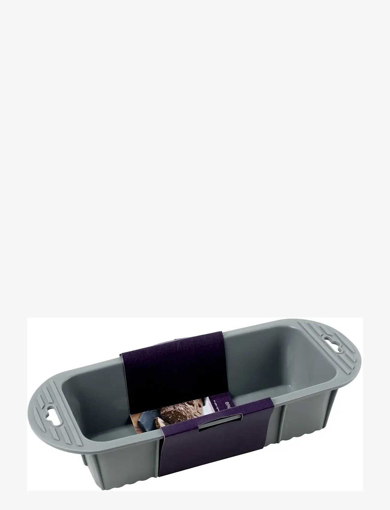 Funktion - Brødform 24 cm grå silikon Fun - brødbokser - grey - 1